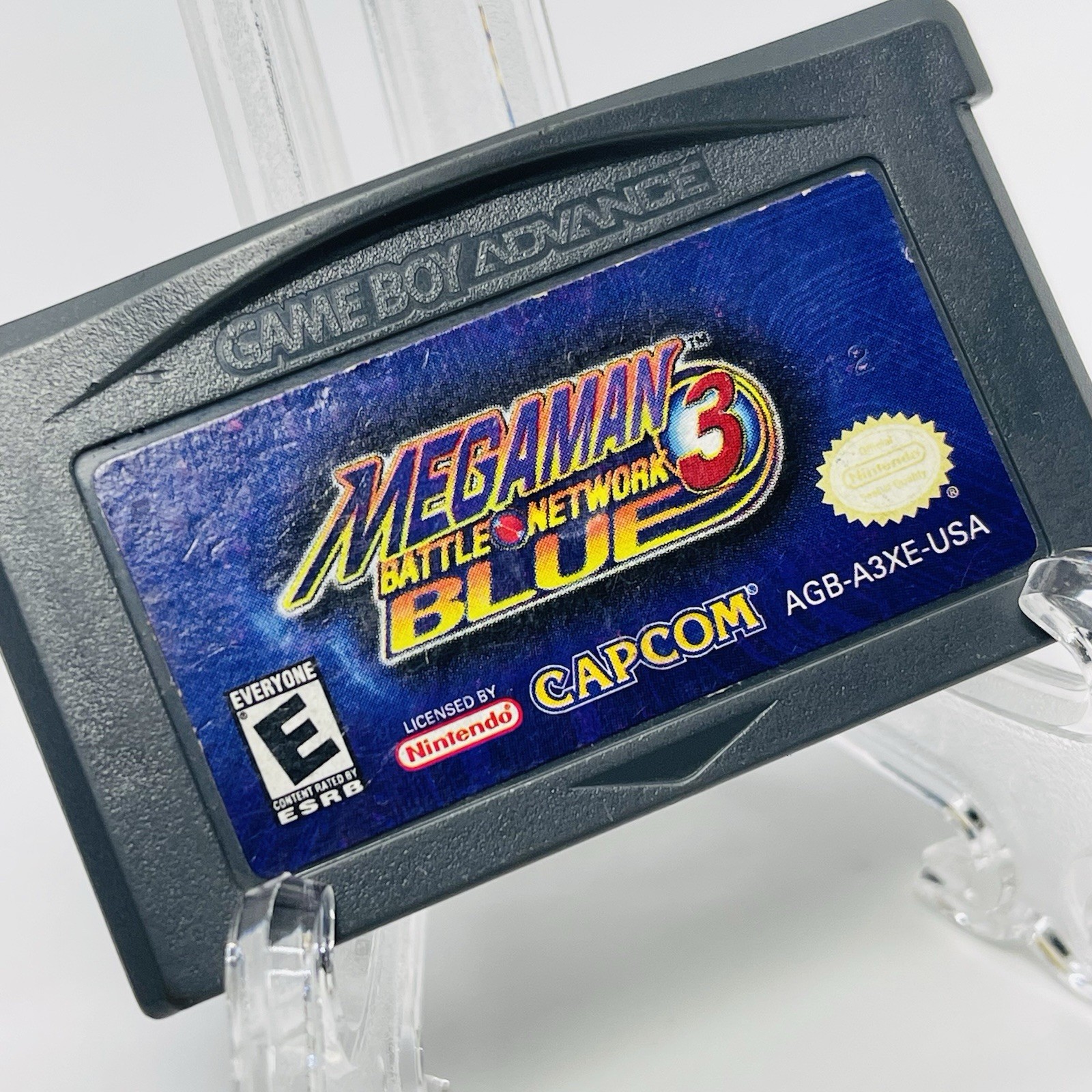 Mega Man Battle Network 3 Blue (Nintendo Game Boy Advance, GBA 2003) SAVE TESTED