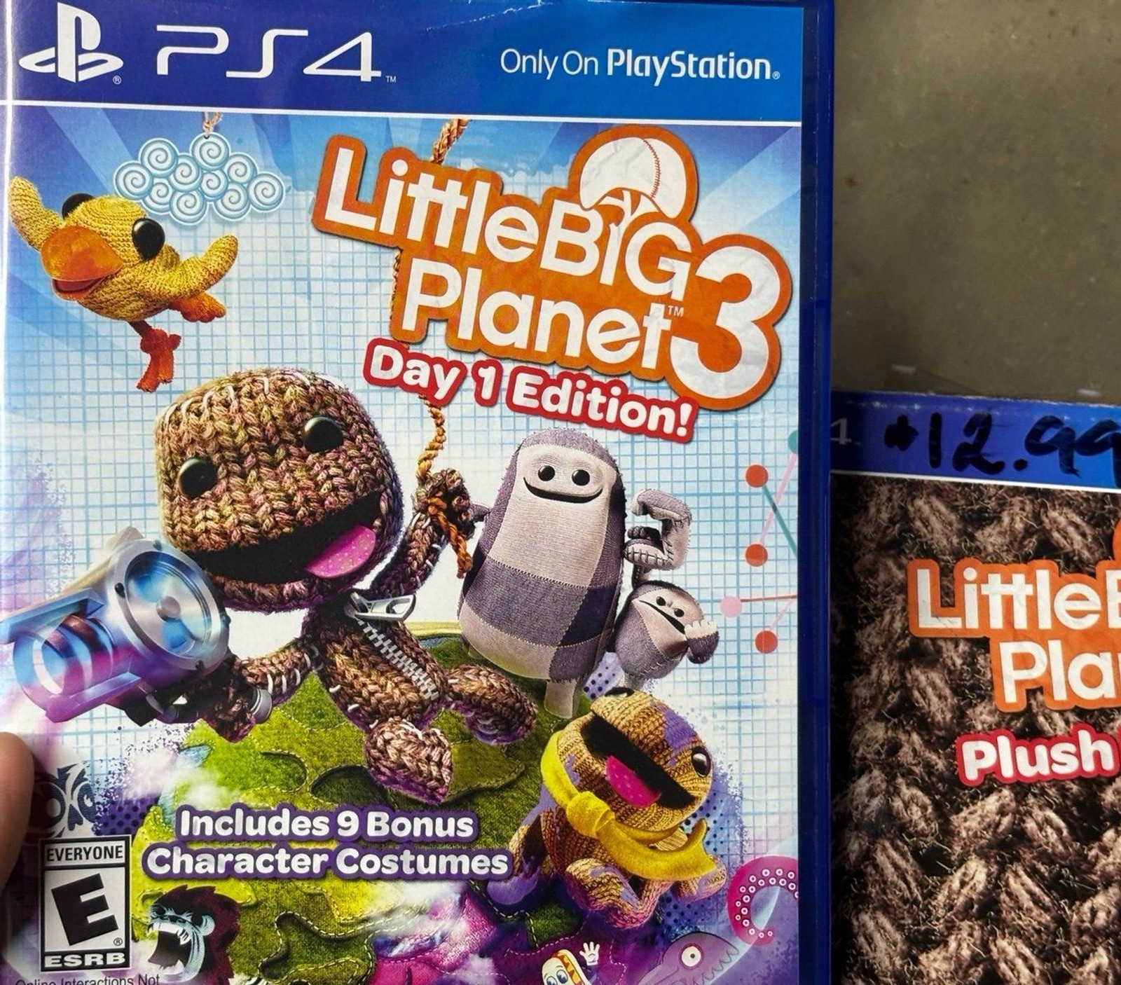 Little Big Planet 3 PS4 Day One 1 Plush Edition Sackboy Plush Big Box