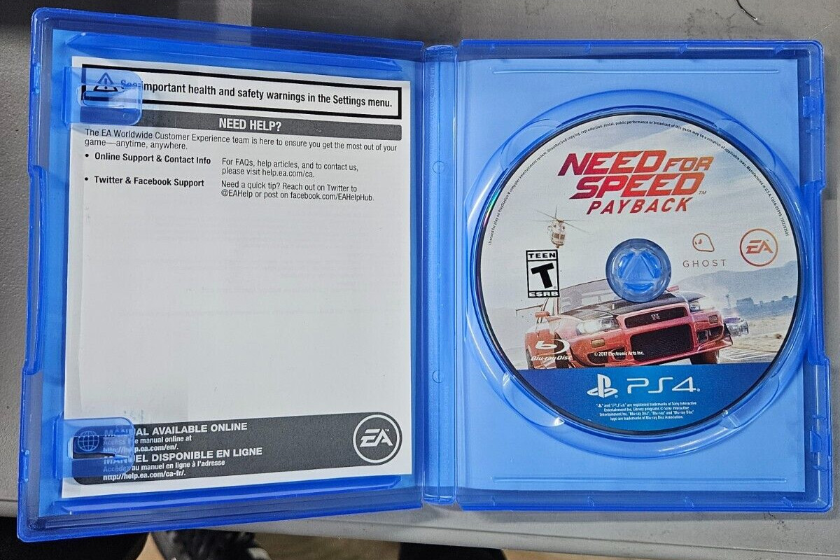 Need for Speed Payback (PlayStation Hits) PS4 Video Game – US Version, Good