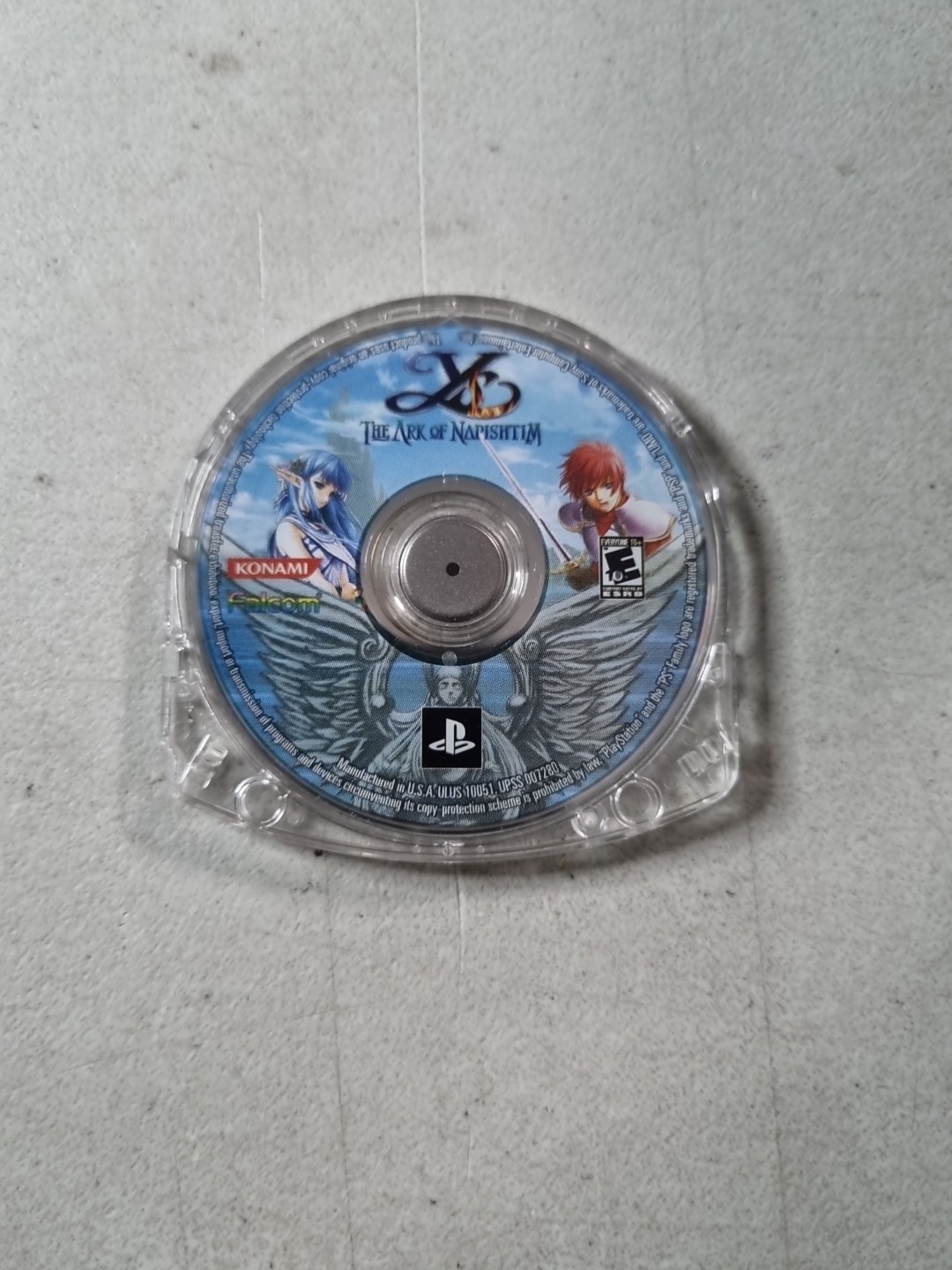 Ys: The Ark of Napishtim Sony PSP 2006 Disc Only TESTED WORKS