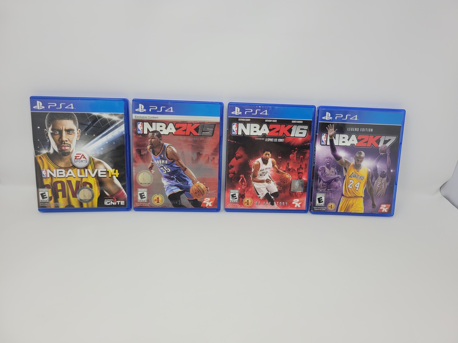 NBA 2K Bundle NBA Live 14 2K15 2K16 2K17 PS4 4 Game Basketball Lot CIB Sports
