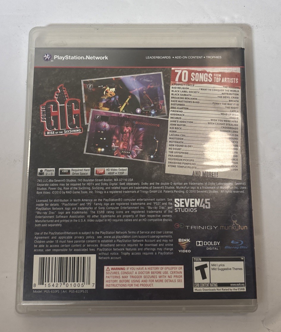 SONY PS3 Music/ Singing Game Bundle 4 Pack