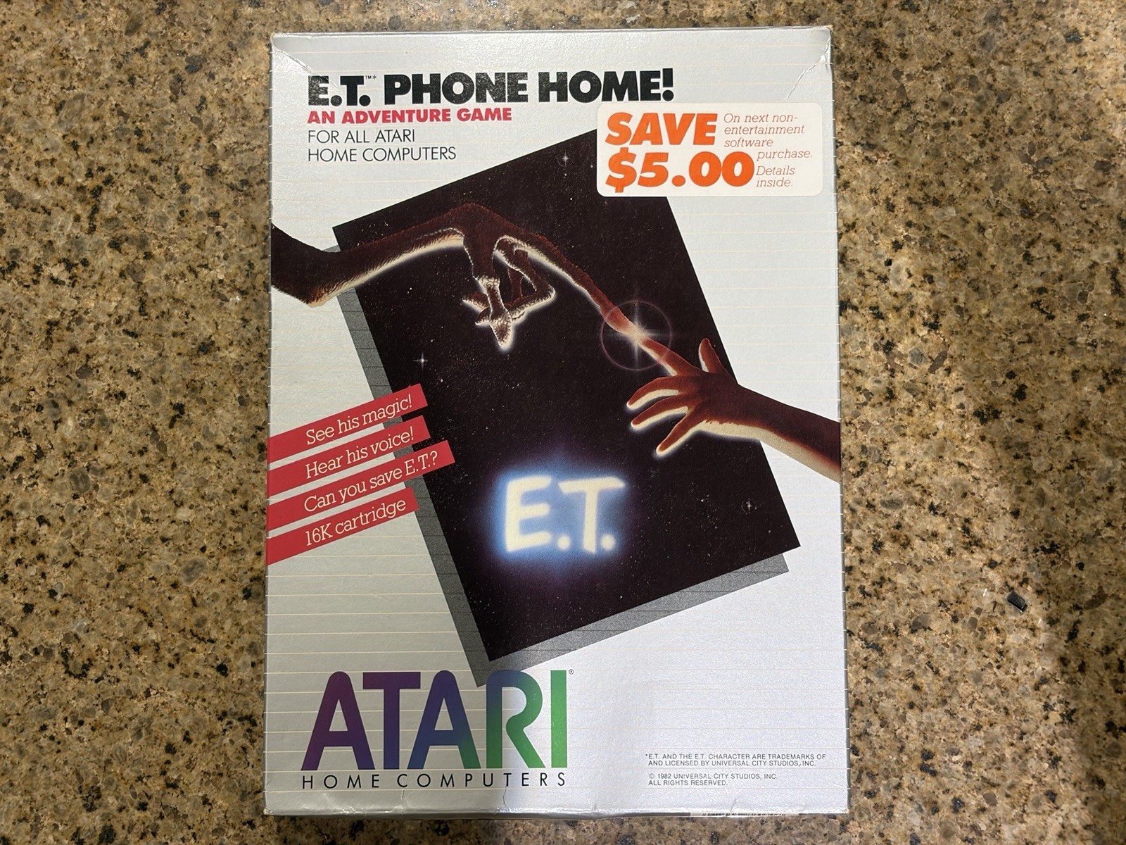 NEW Vintage E.T. Phone Home Atari Computer Game Atari 400/800XL/XE 1982