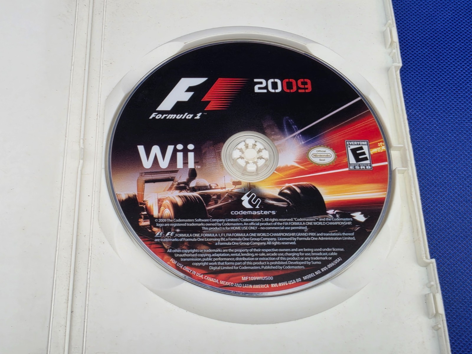 58: Wii – F1 Formula 1 2009 Nintendo Wii Rare Disc/Case – Tested/Working