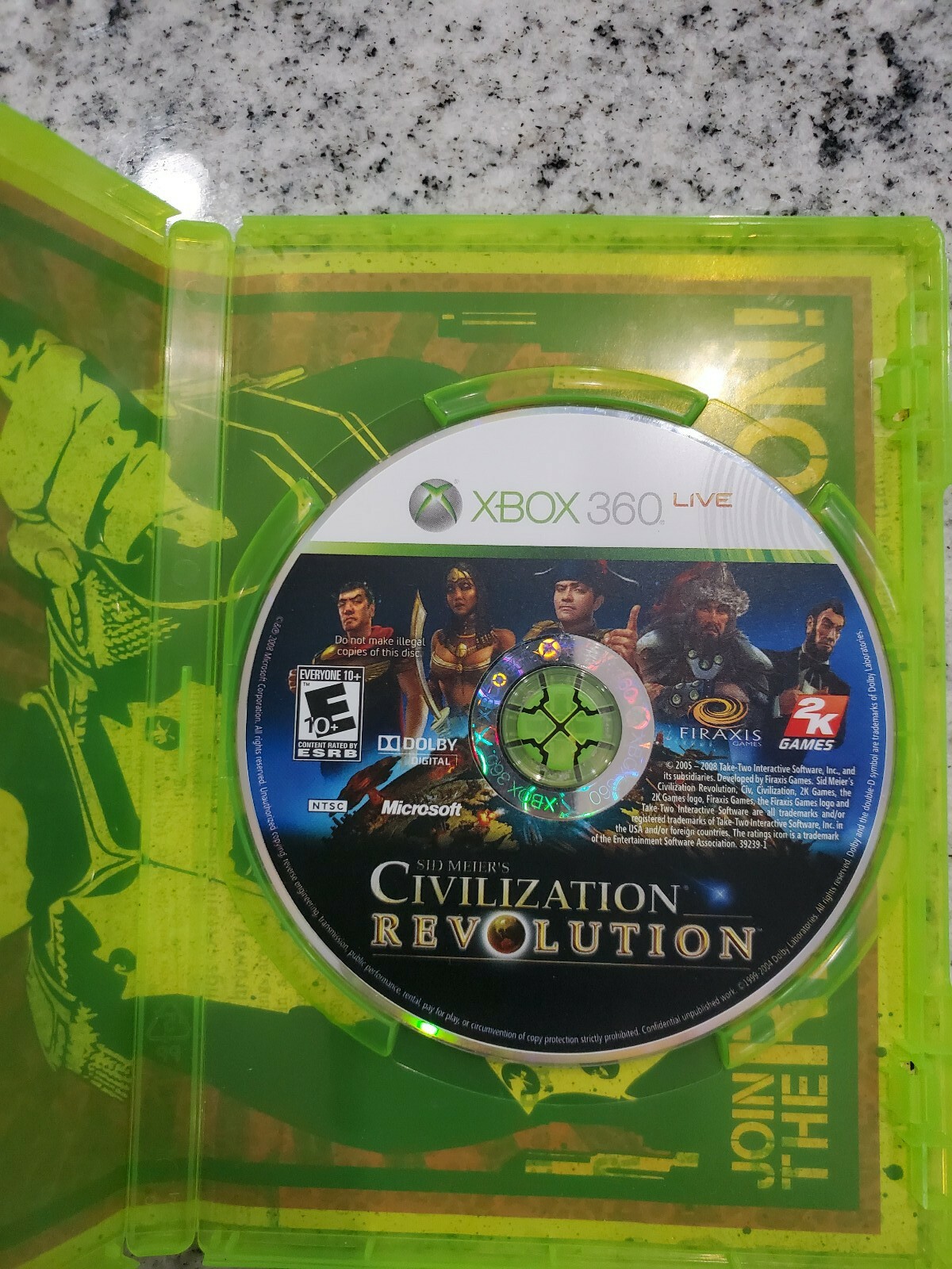 Sid Meier’s Civilization Revolution (Microsoft Xbox 360 2008) Free Fast Shipping