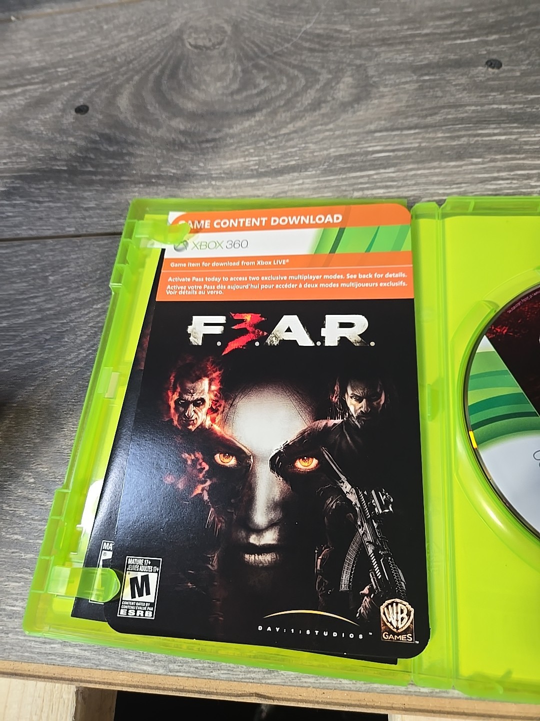 F.E.A.R. 3 (Microsoft Xbox 360, 2011) Horror Game CIB! Great Shape! [Tested]
