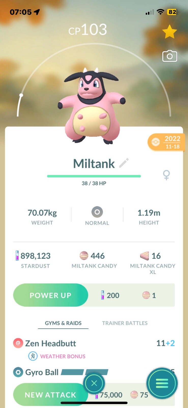 ⭐️🐮Pokemon Go 🐮⭐️#241 Miltank *Xtra Rare*Gifts/Friendship Included