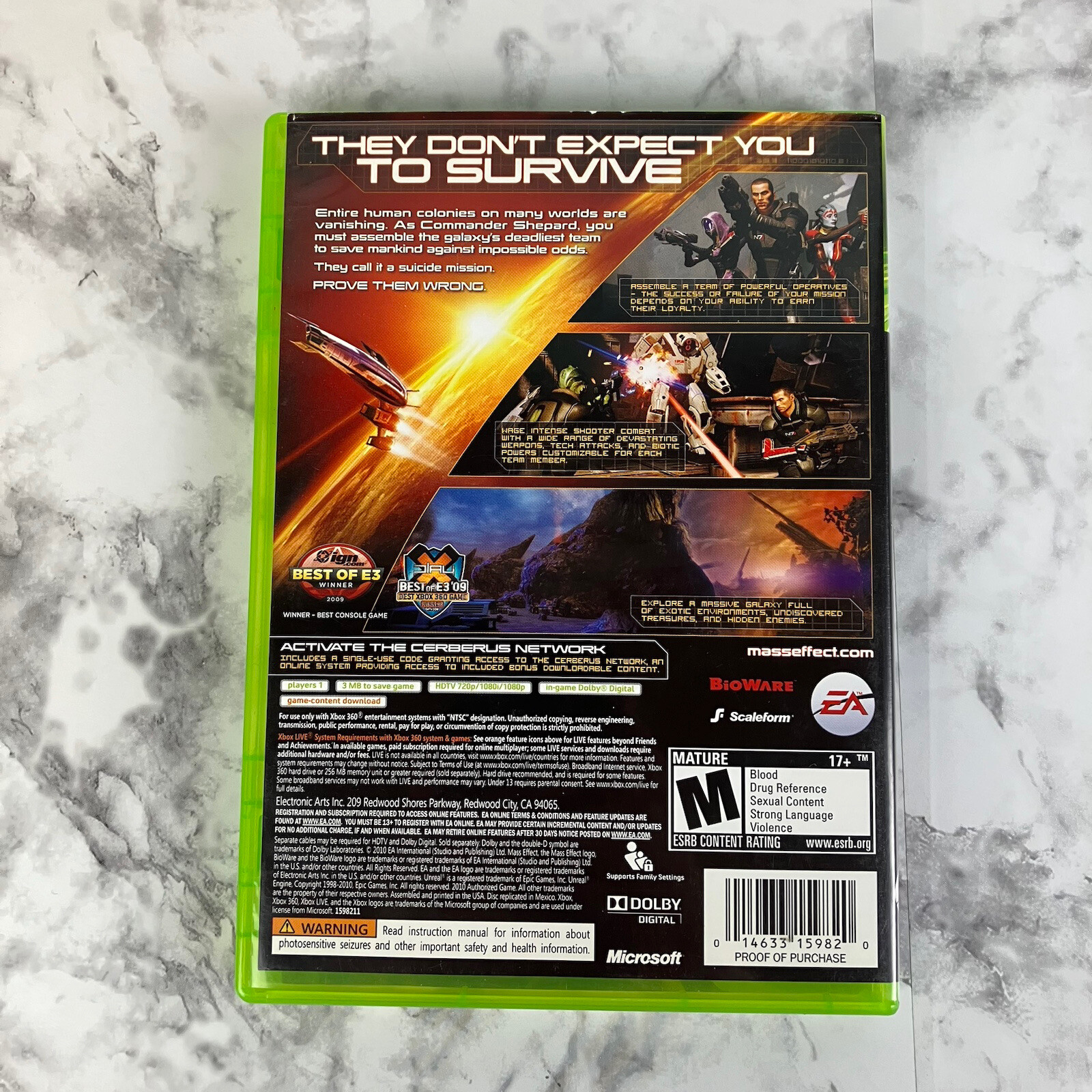 Mass Effect 2 Microsoft Xbox 360, 2010 Complete 2 Discs with Manual