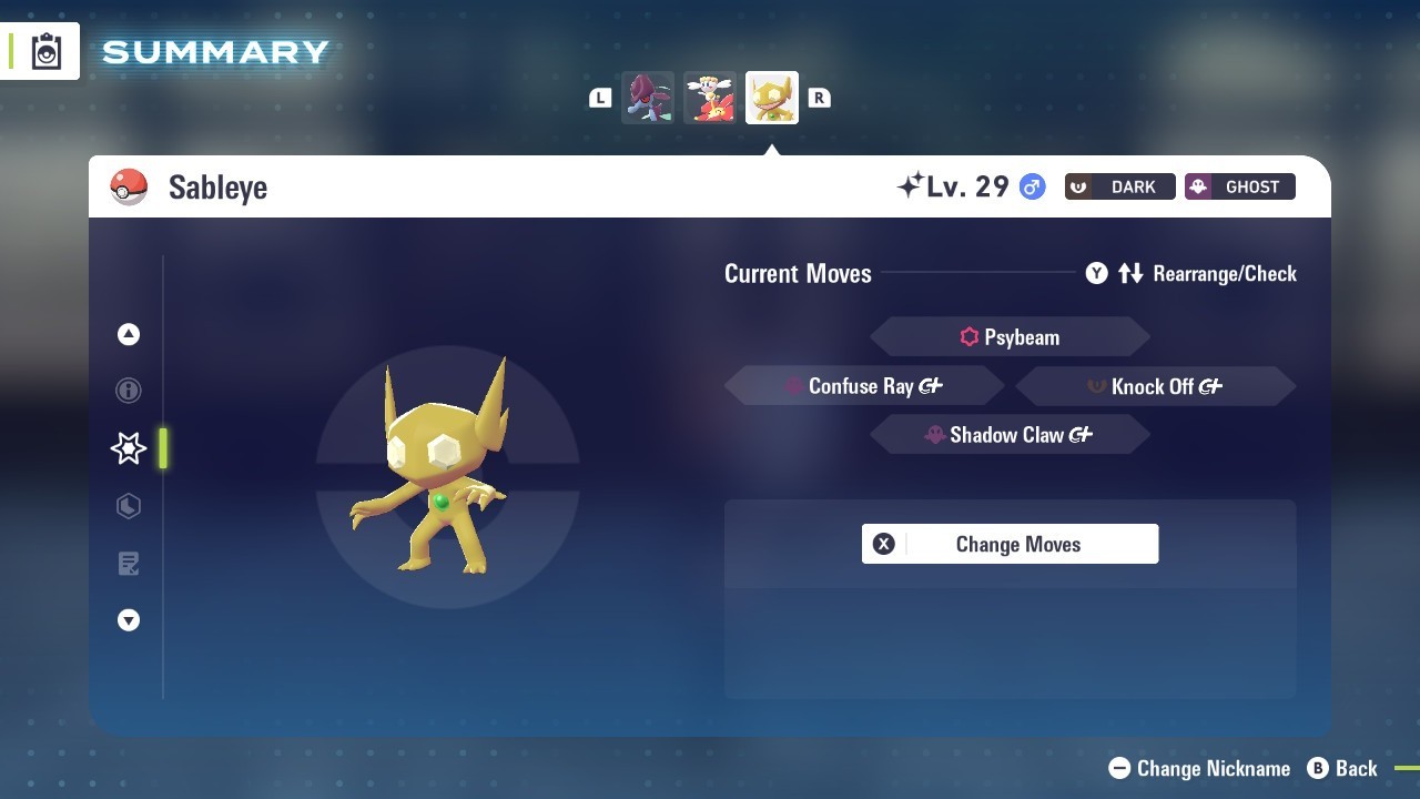 Shiny Sableye Lv. 29 Comes With Master Ball Pokémon Legends Z-A Pokemon ZA PLZA