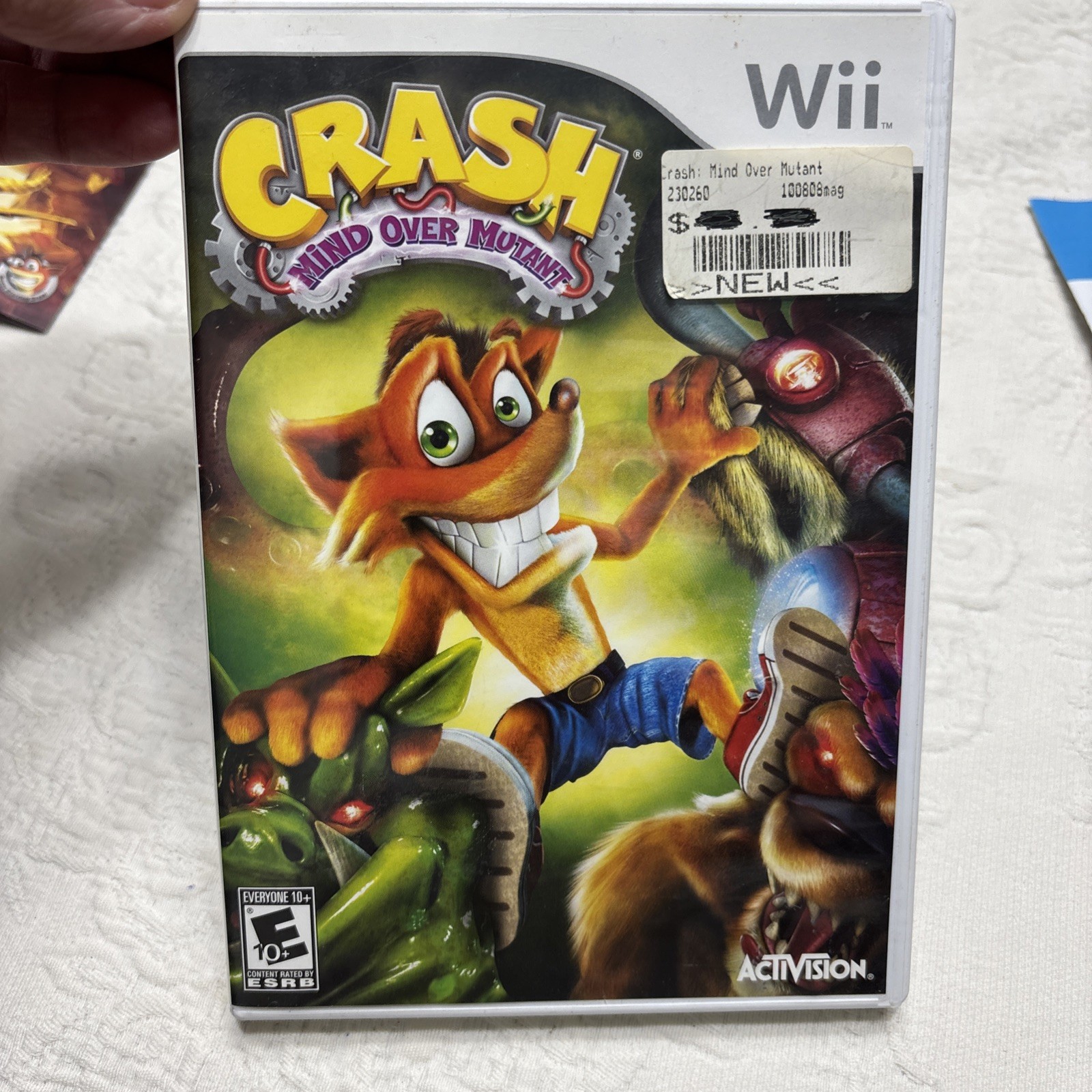 Crash Bandicoot: Mind Over Mutant (Nintendo Wii, 2008) Disc Very Good Clean