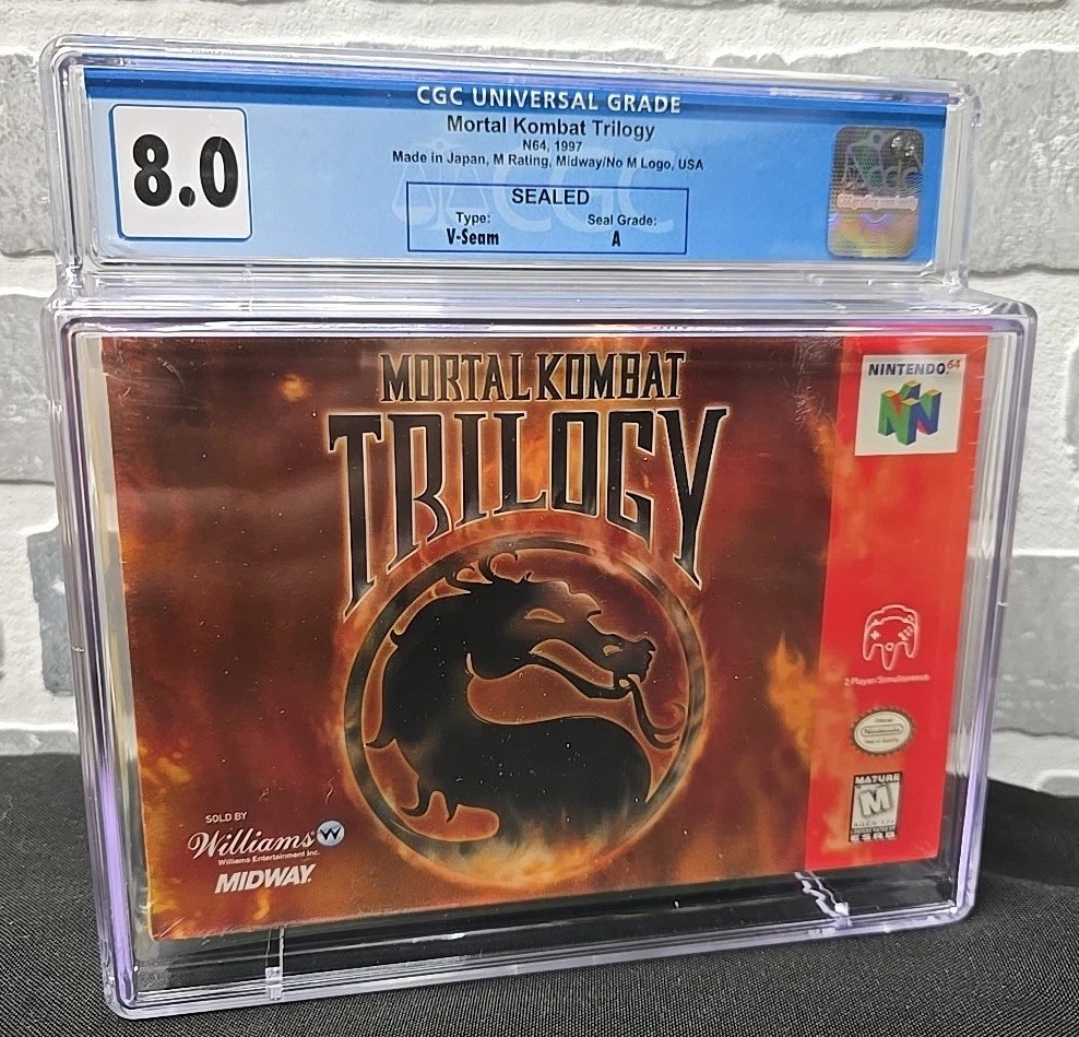Mortal Kombat (Trilogy Edition) (Nintendo 64, 1996) CGC Graded 8.0 A Sealed New