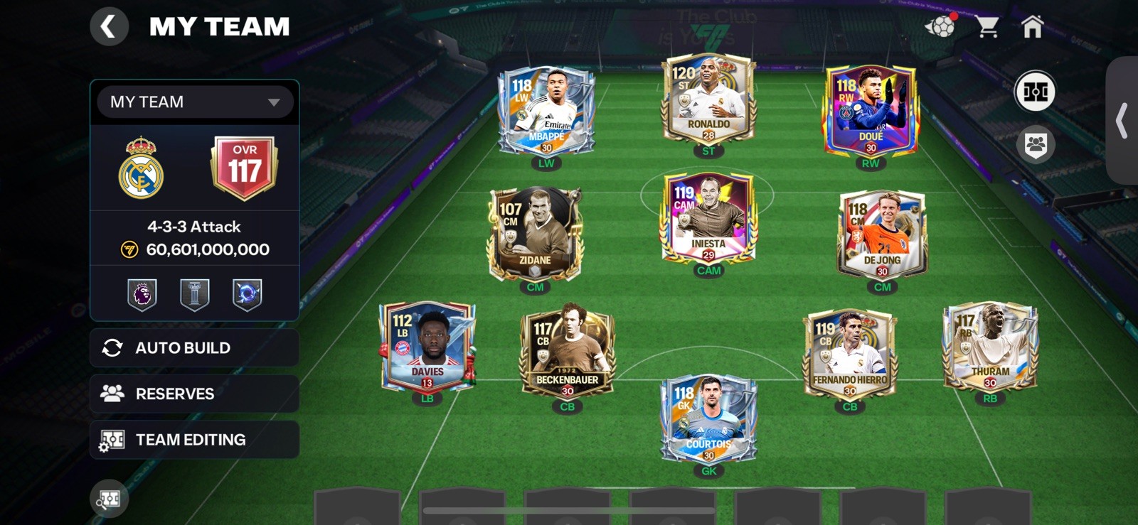 Selling mobile account 117