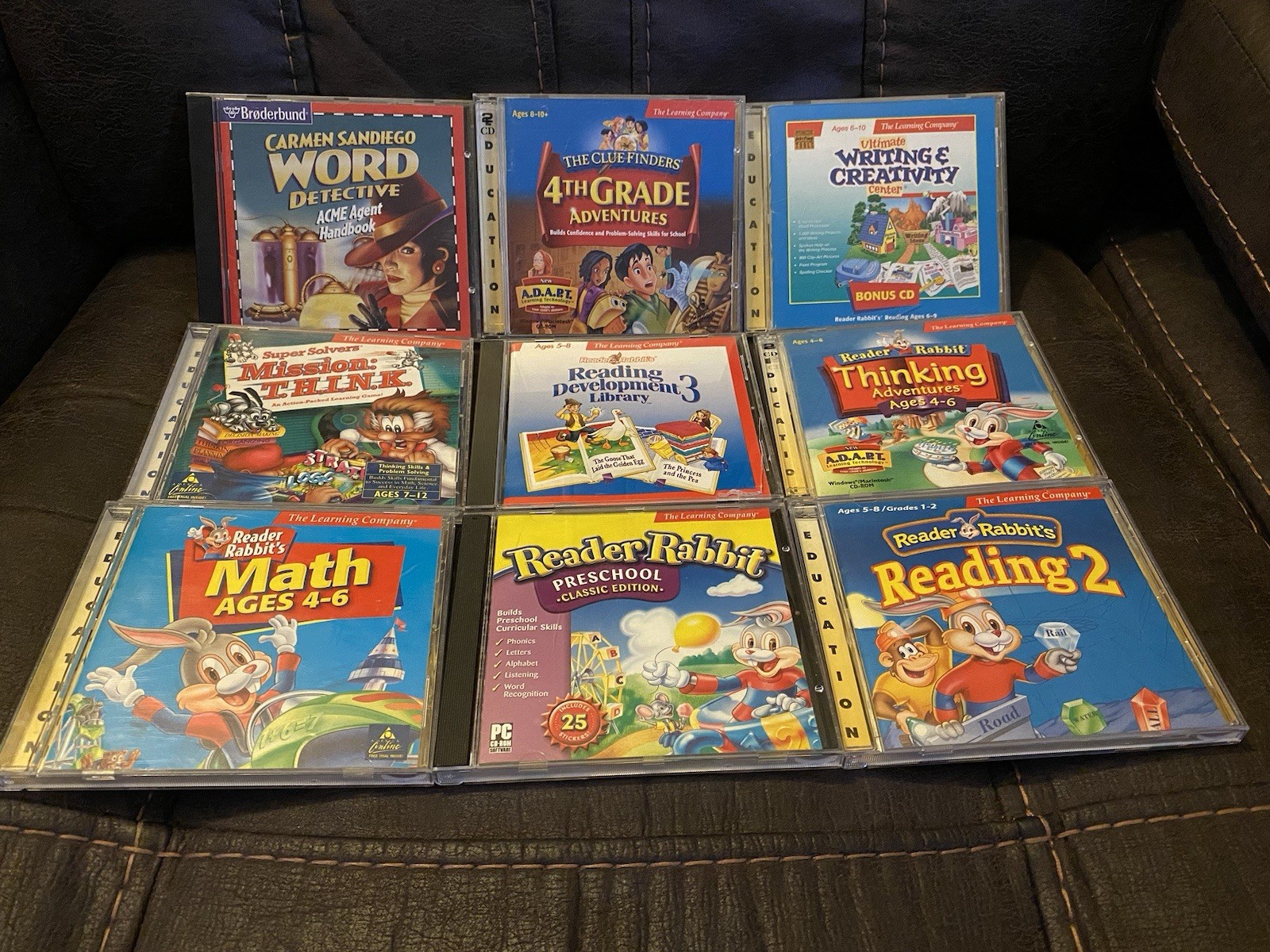 9 The Learning Company & Reader Rabbit’s PC Game Including Preschool & Many More