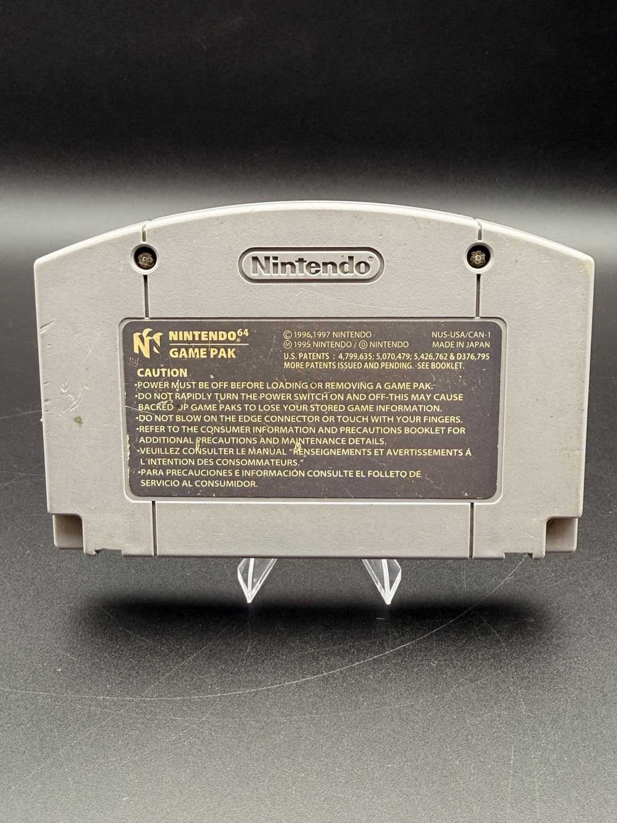Super Mario 64 Nintendo 64 N64 Game Cartridge NUS-006 USA Authentic 1996