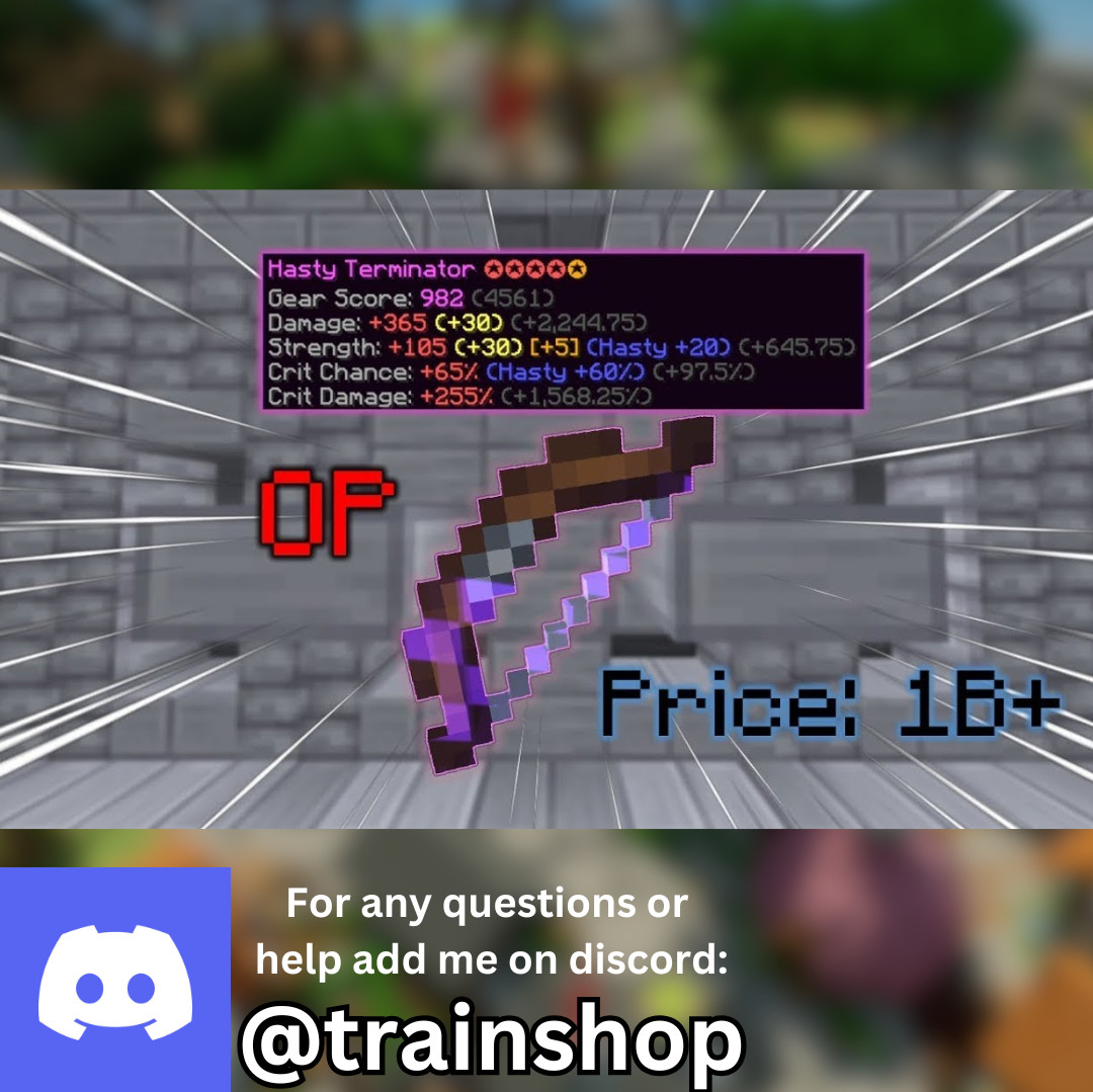 Hypixel Skyblock Terminator | Top Tier Bow | Fast Safe Delivery | Read Desc