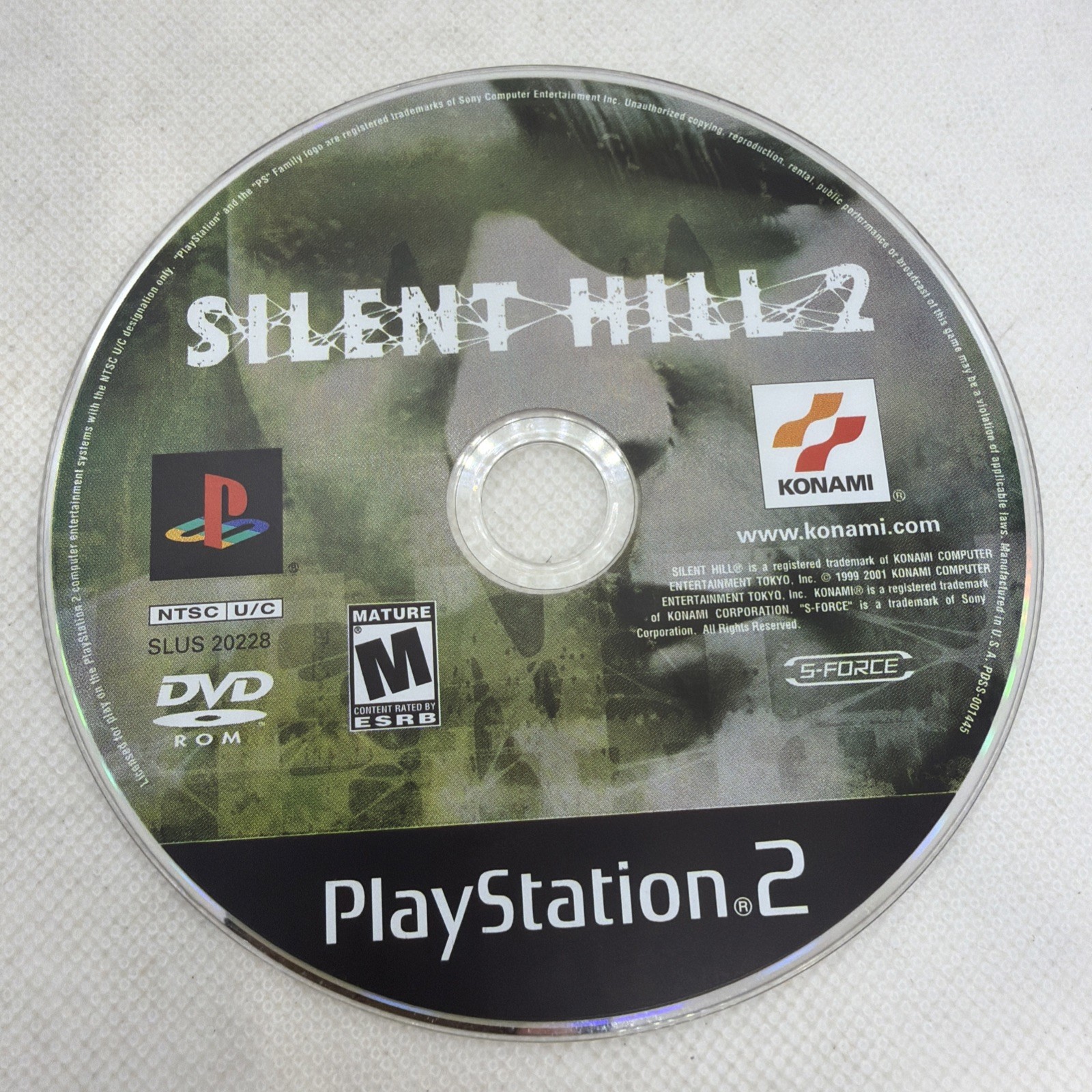 Silent Hill 2 PlayStation 2 2008 PS2 Disc & Registration Card Only Black Label
