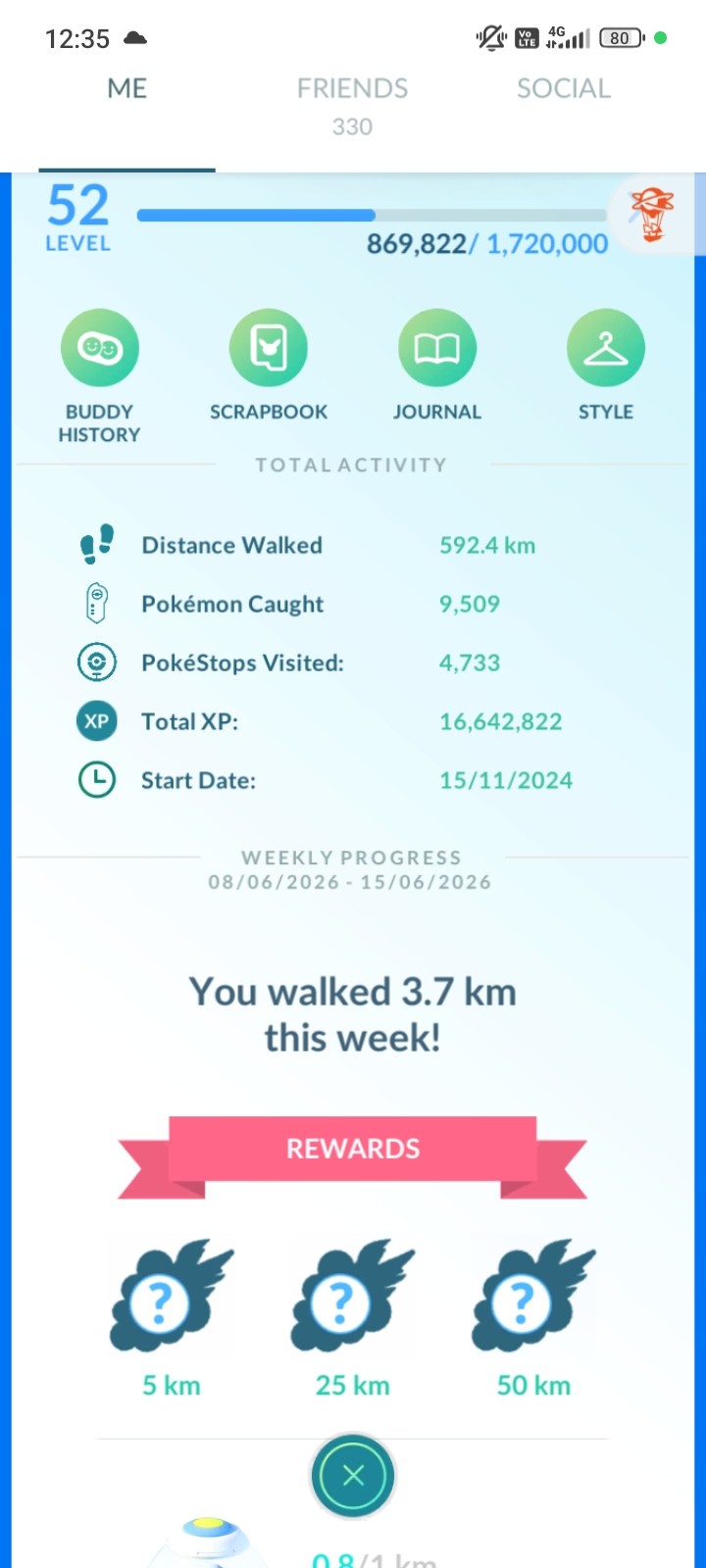 Pokémon GO Account LVL 52 74 shiny 135 legendary