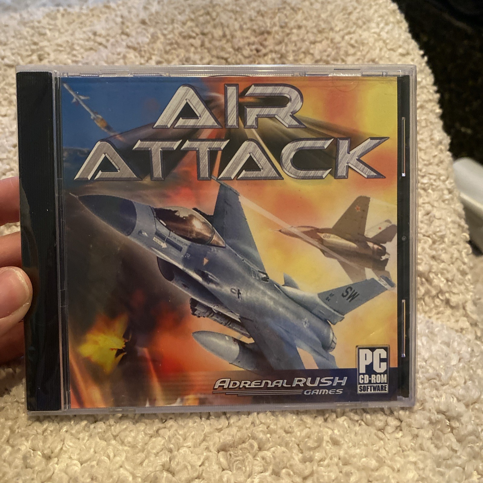 Air Attack Combat Simulator PC CDROM Adrenal Rush Games Windows Cd Rom XP Vista