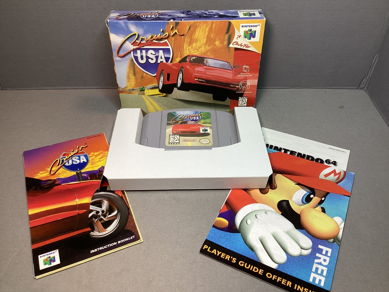 Cruis’n USA N64 – Nintendo 64 (1996) Complete In Box CIB