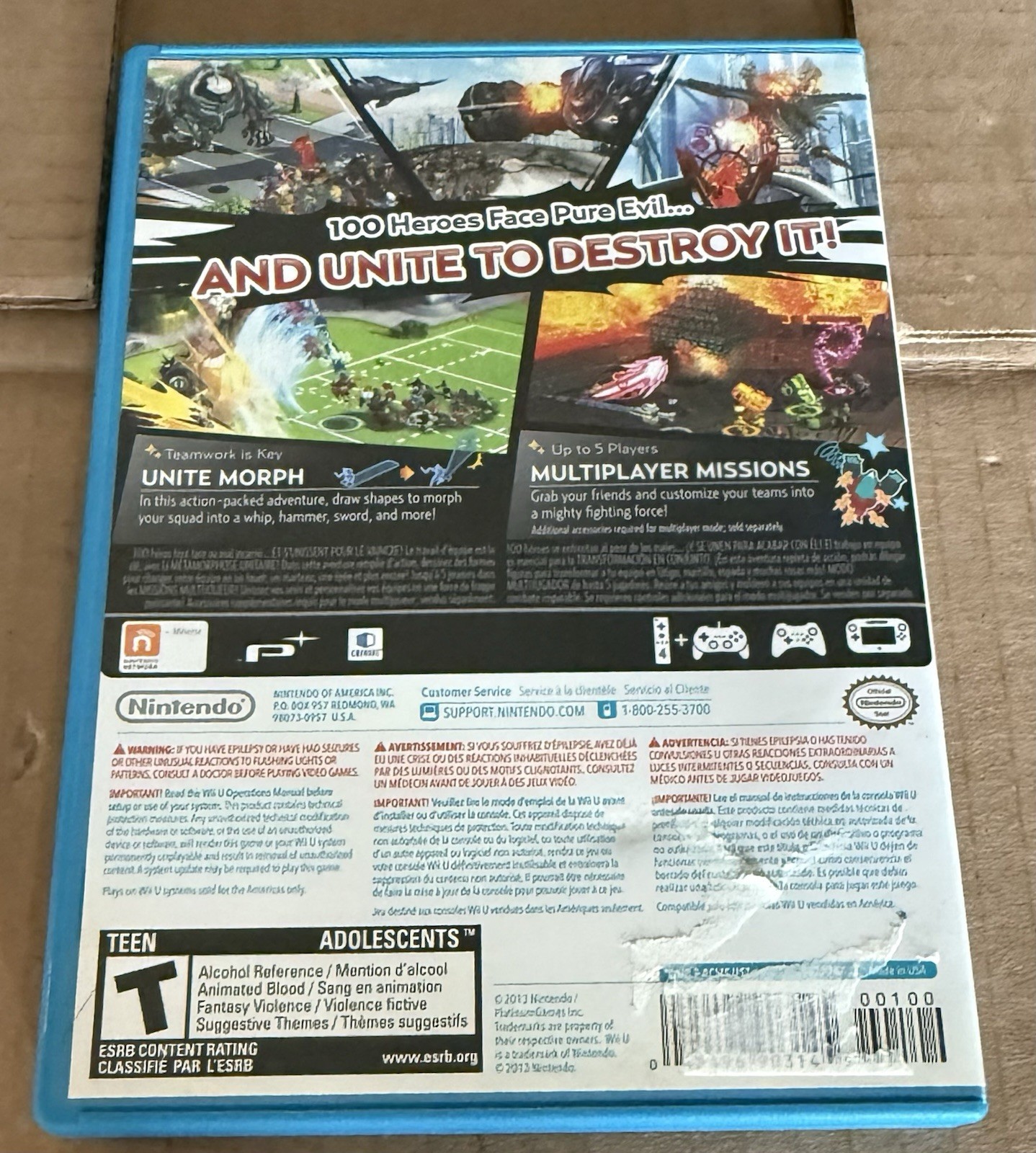 The Wonderful 101 (Wii U, 2013) Complete, CIB – Tested
