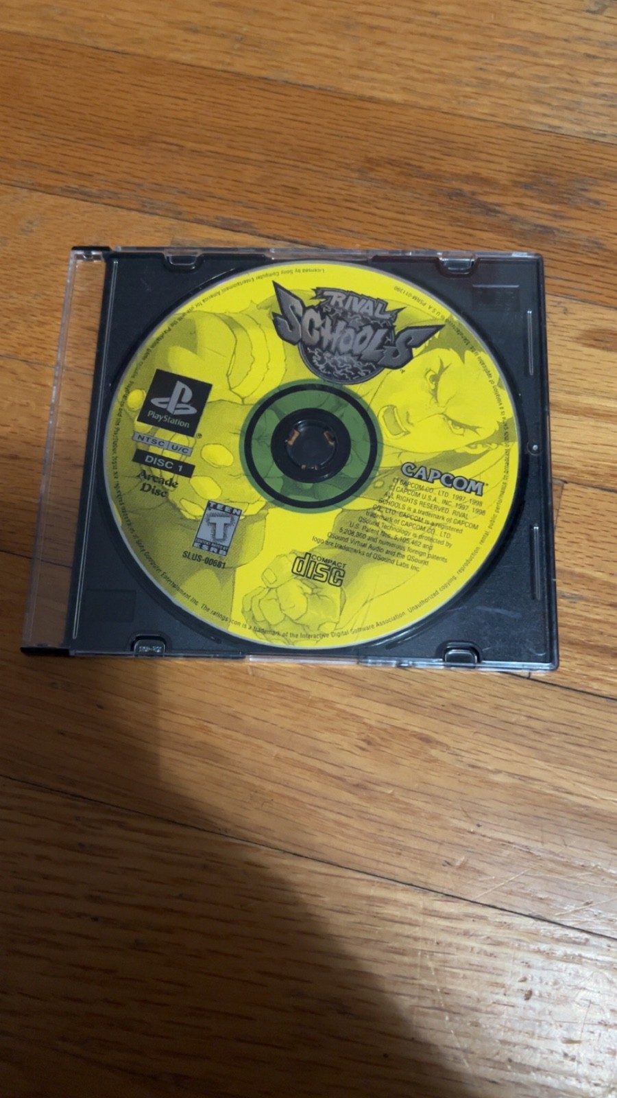 Rival Schools – PS1 (PSX) – TESTED AND WORKING – DISC 1 ONLY