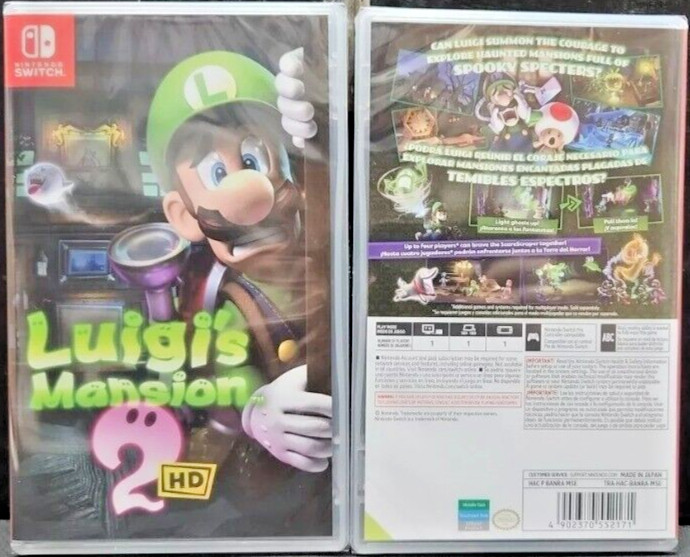 Luigi’s Mansion 2 HD & Paper Mario: TTYD Switch New Game Bundle