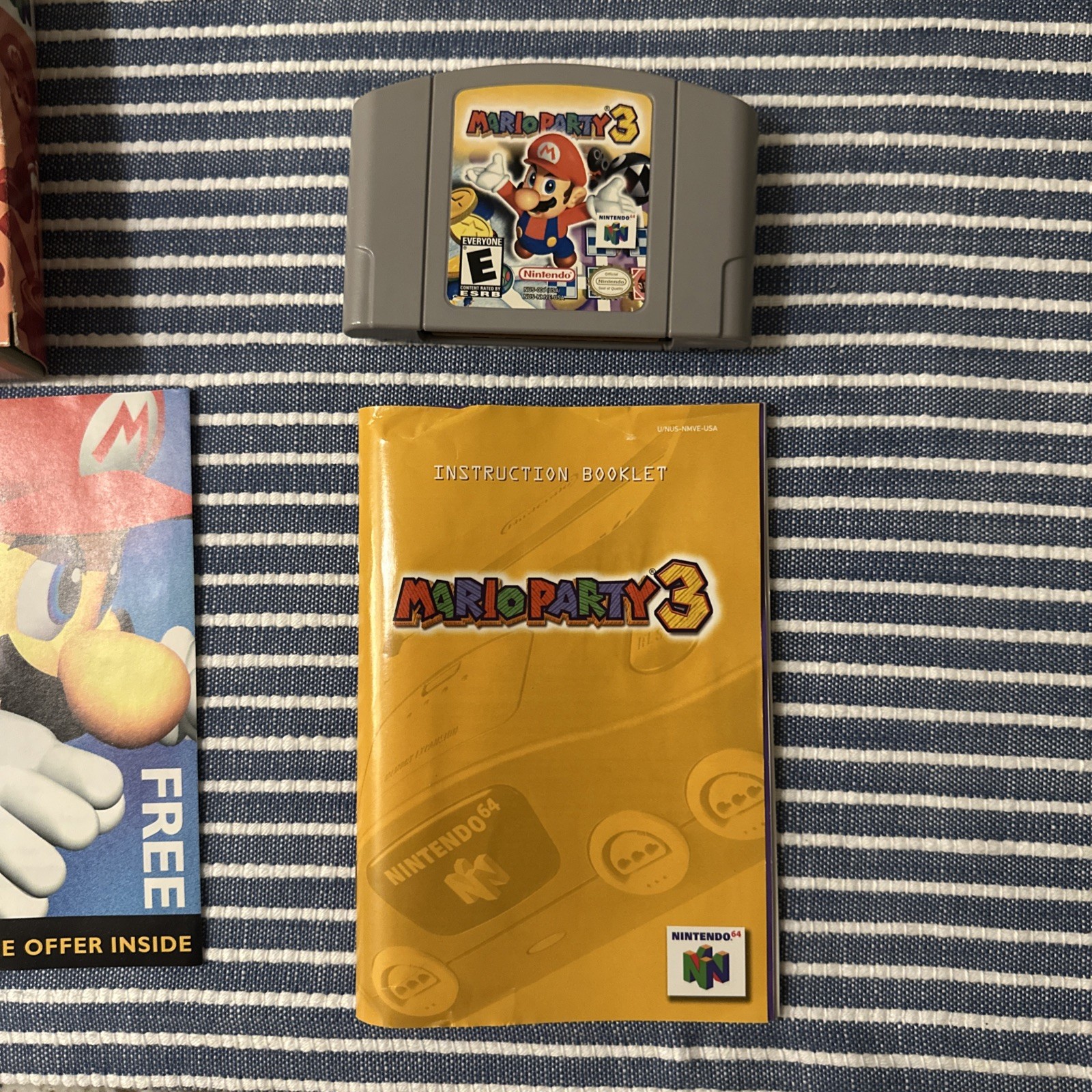 Mario Party 3 (Nintendo 64) COMPLETE w/ Box, Manual, Cartridge