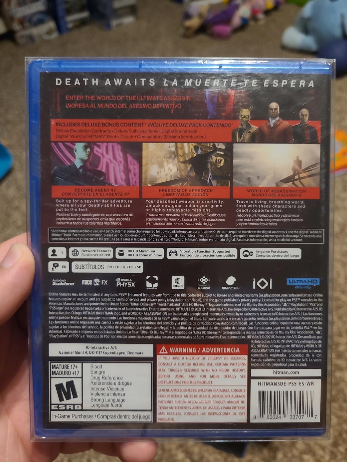 Hitman III Delux Edition for Playstation 5