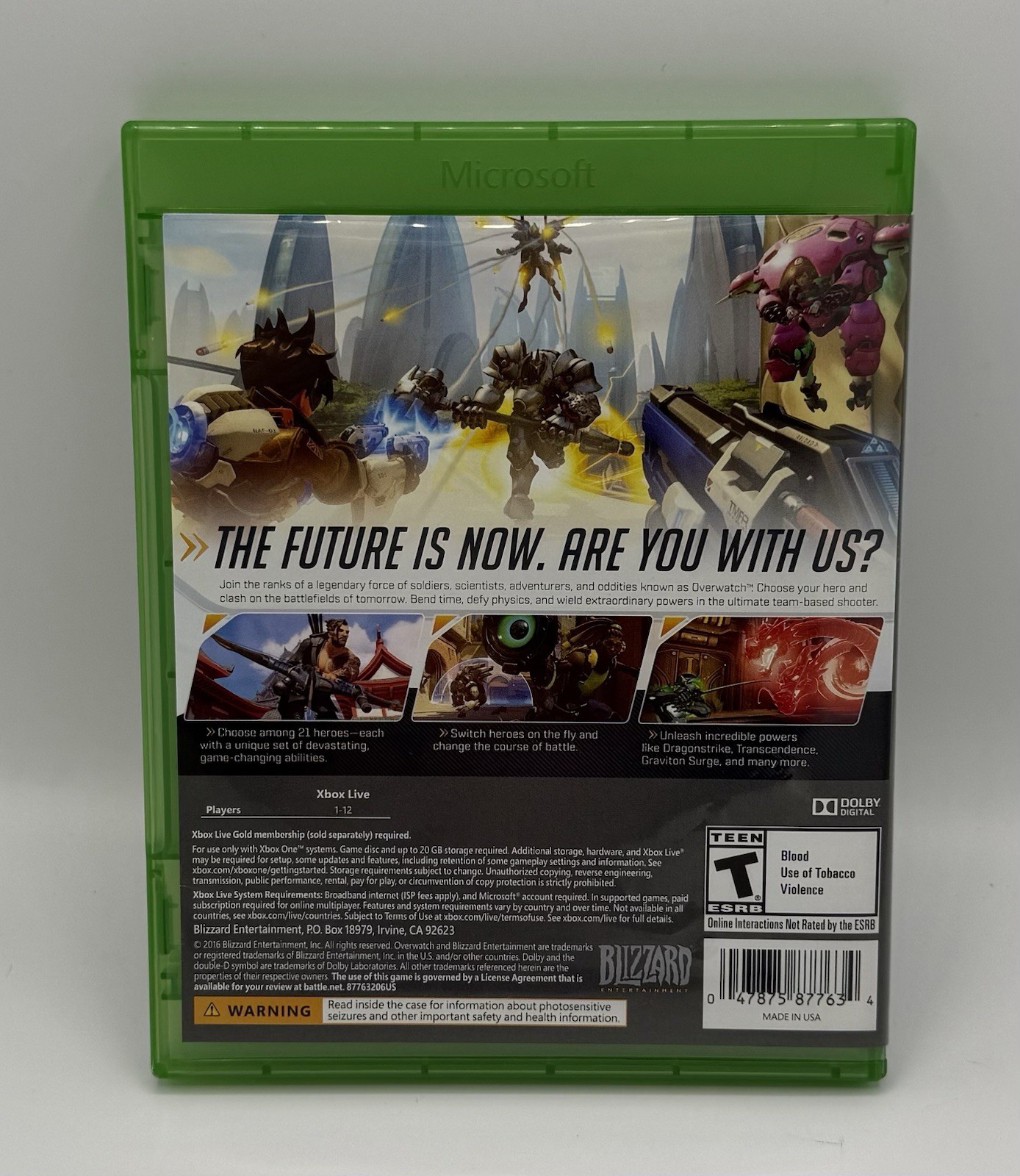 Blizzard Entertainment Overwatch: Origins Edition Xbox One 2016 CIB