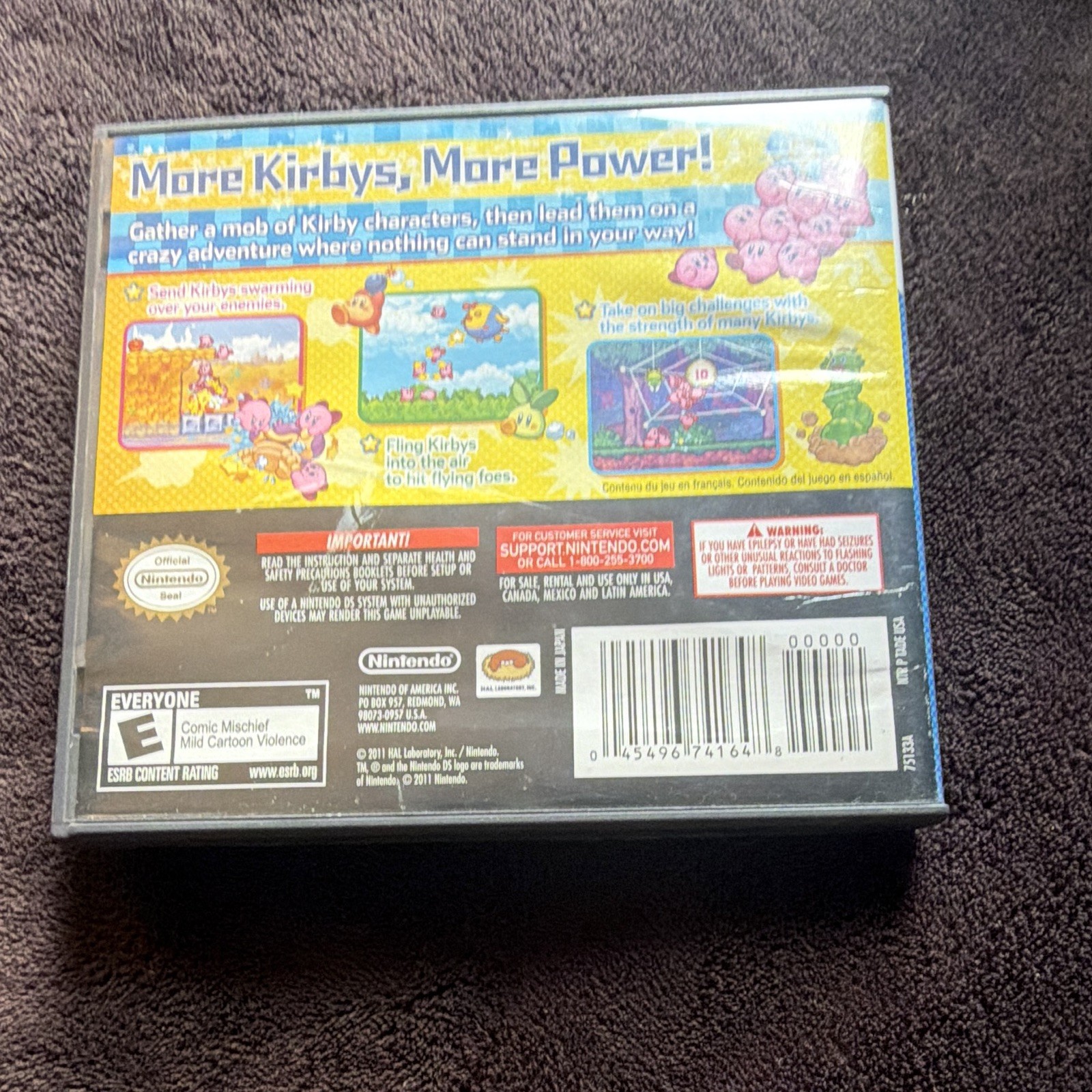 Kirby Mass Attack Nintendo DS 2011 E NTSC-U/C w/ Case & Manual