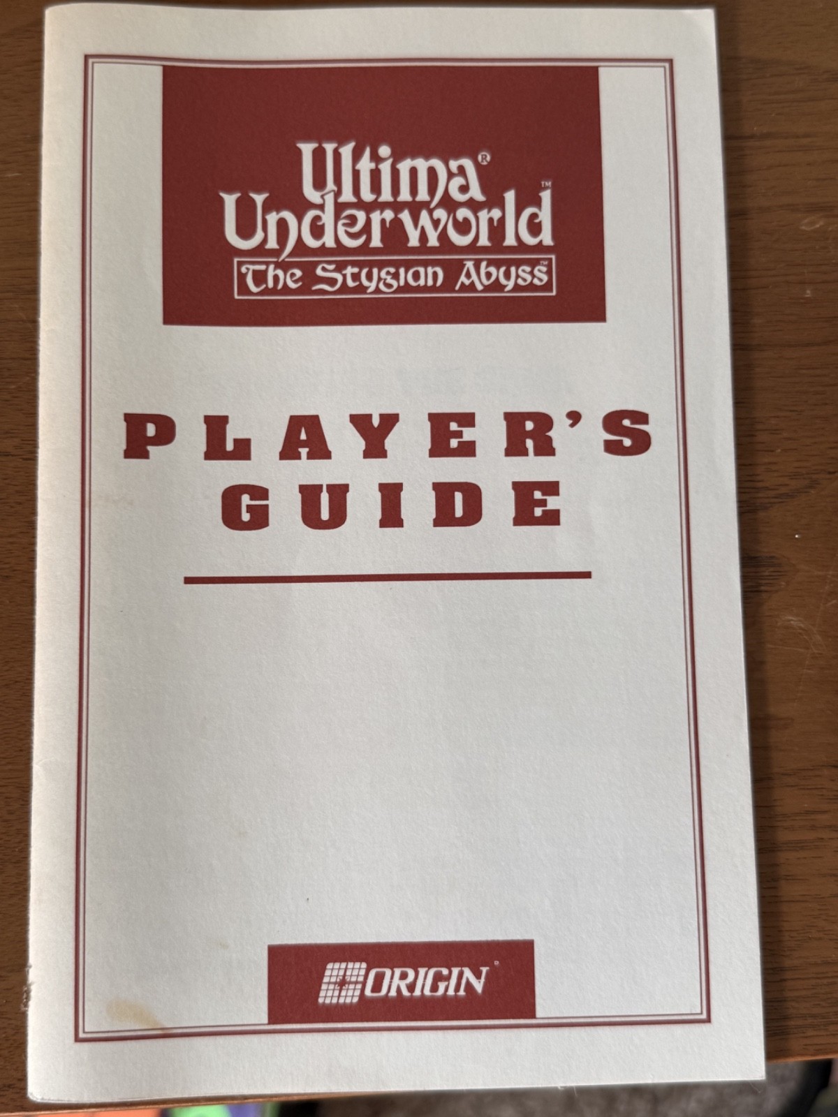 Ultima Underworld: The Stygian Abyss PC Big Box 3.5 Floppy with Inserts!