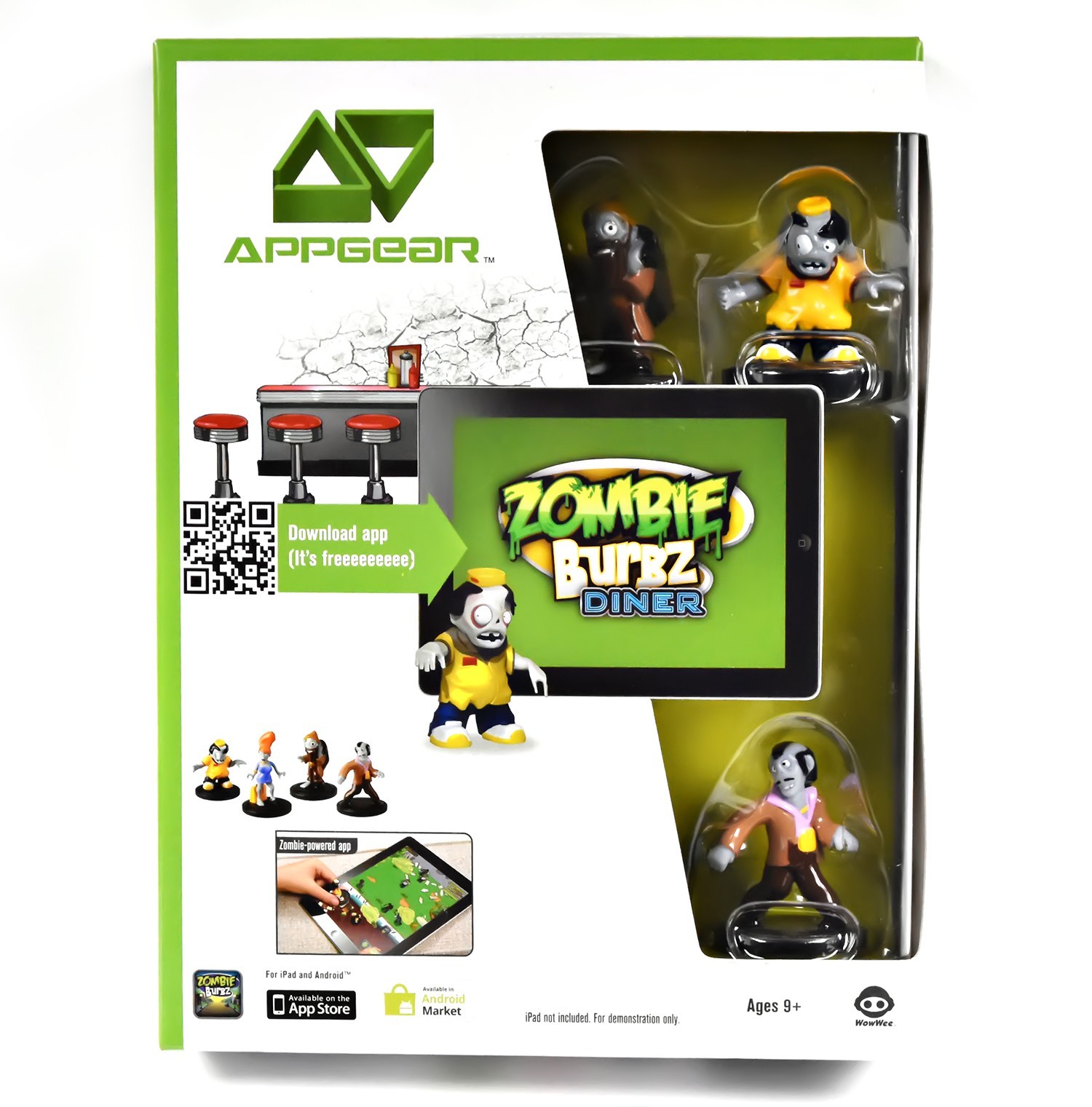 iPad iPhone Mobile Game ZOMBIE BURBZ Set of 3 – Appgear, Android, New – A4