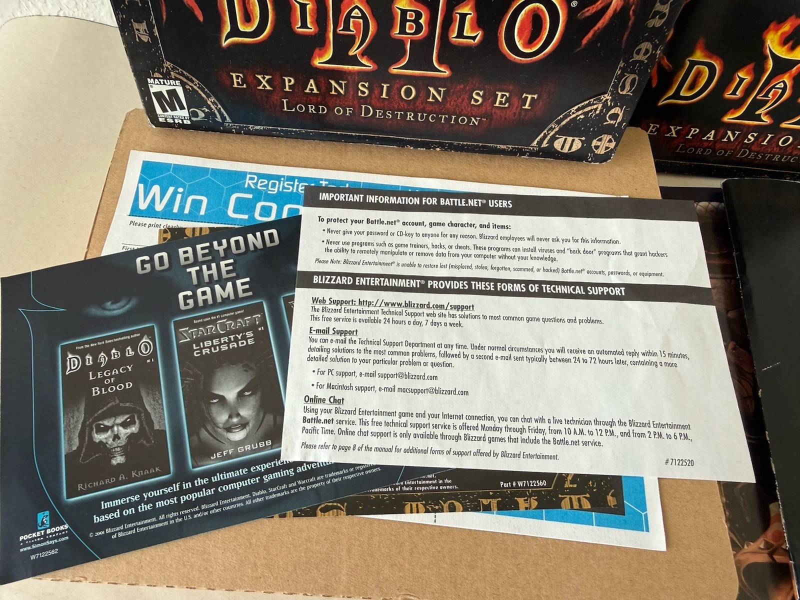 Diablo II: Lord of Destruction Expansion Set Big Box PC 2001 Blizzard No Disc