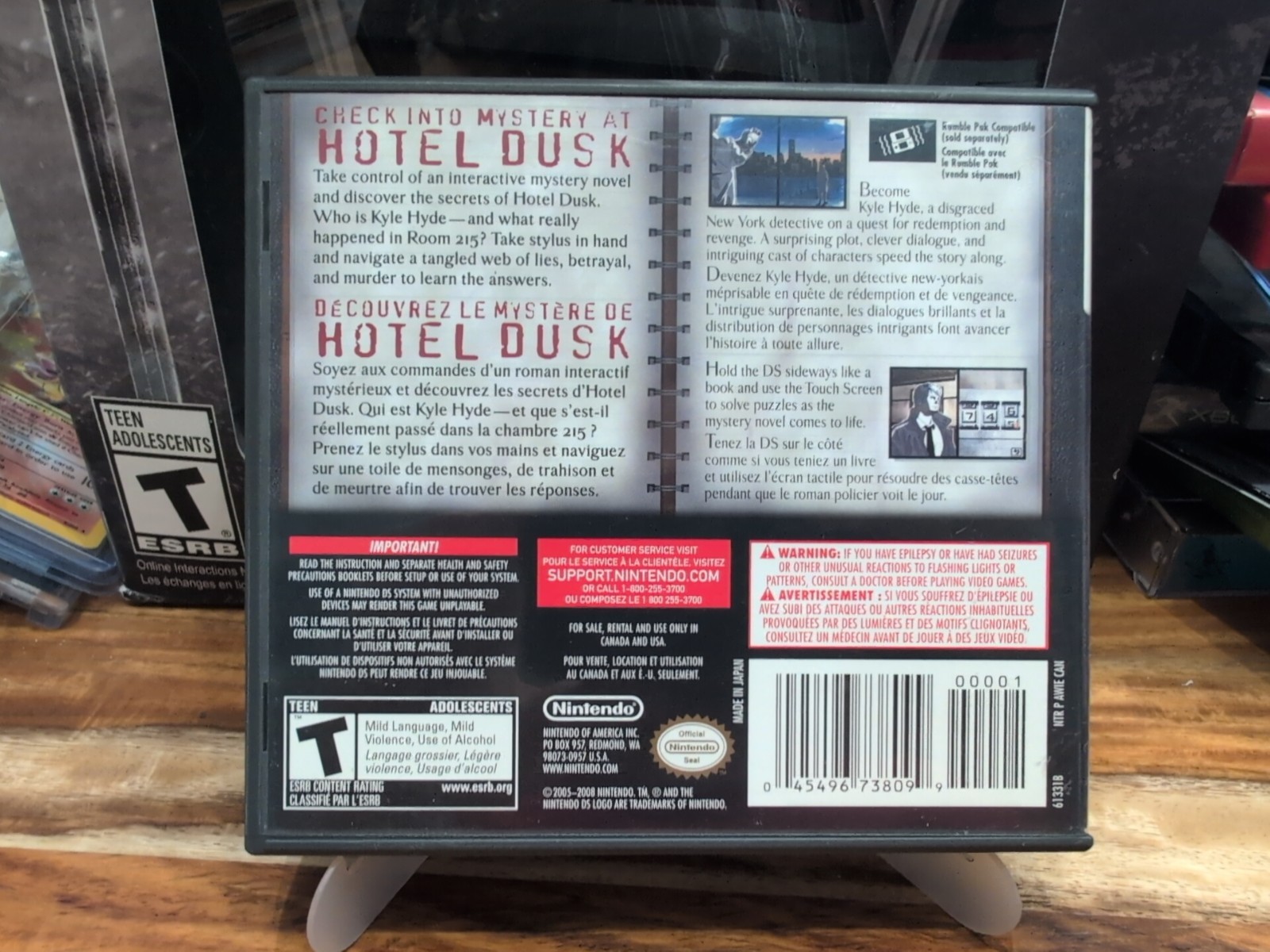 Hotel Dusk: Room 215 -Nintendo DS-CIB w/Manual & Inserts – Original – Authentic