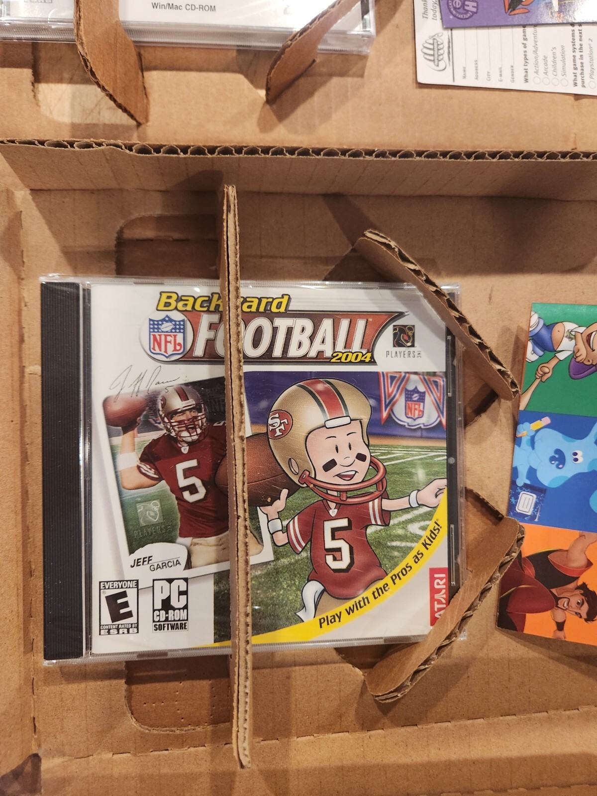 3 PC CD Rom 2001 backyard Basketball Football & Hockey games all new in box