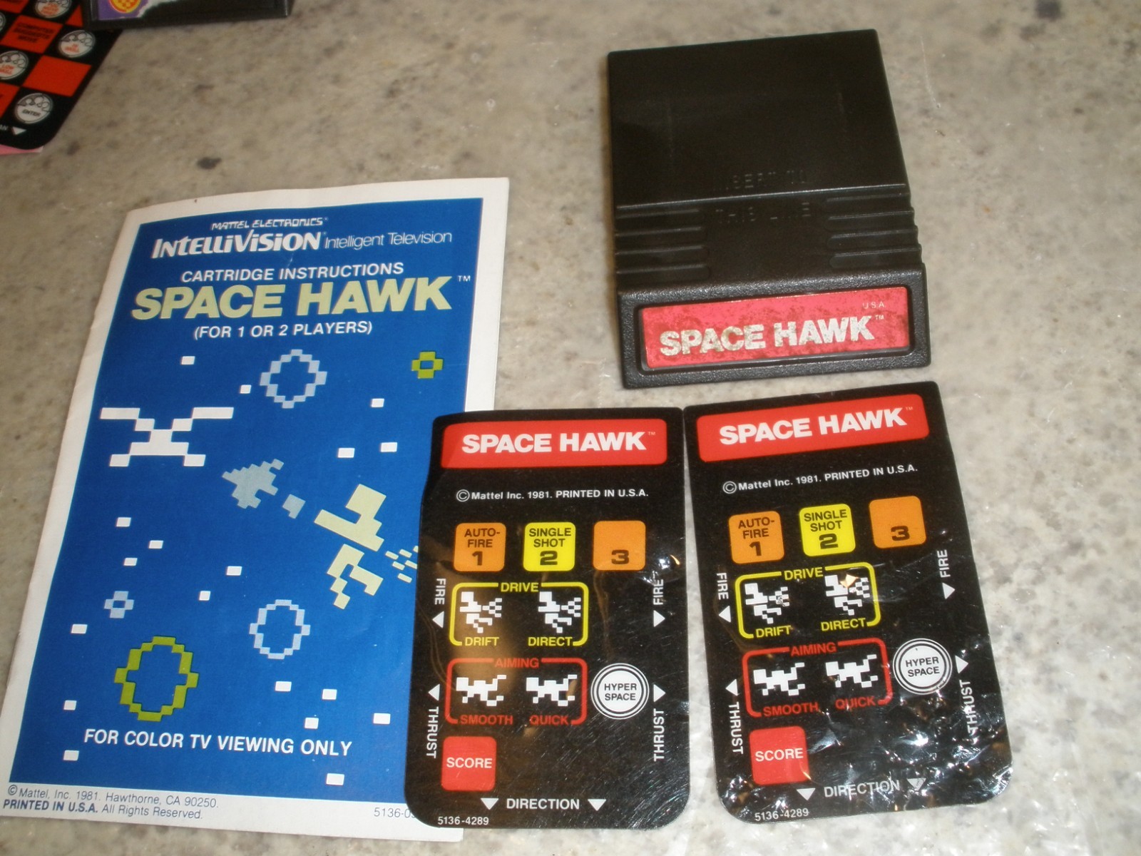 HUGE LOT OF VINTAGE INTELLIVISION GAMES, MANUALS, OVERLAYS (UNTESTED)