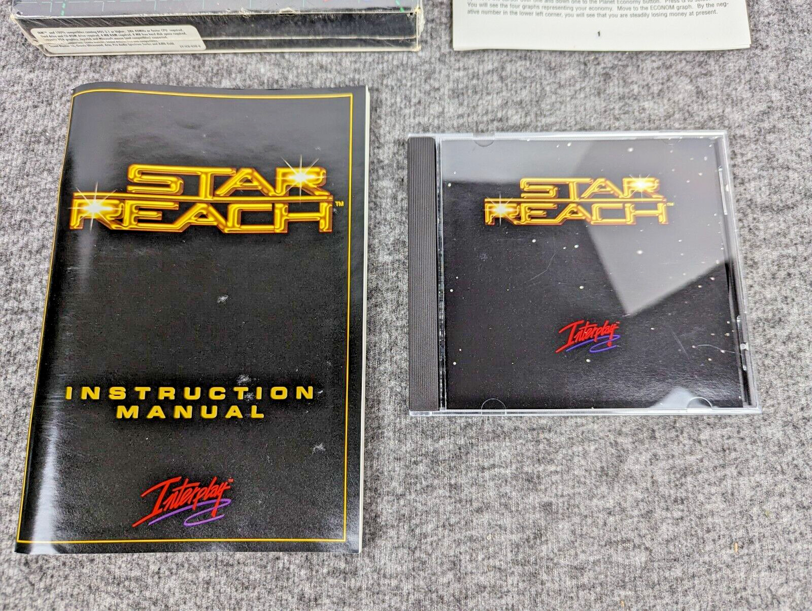 CIB Star Reach Big Box IBM PC CD-ROM (1994) Complete Rare HTF DOS Version – EUC