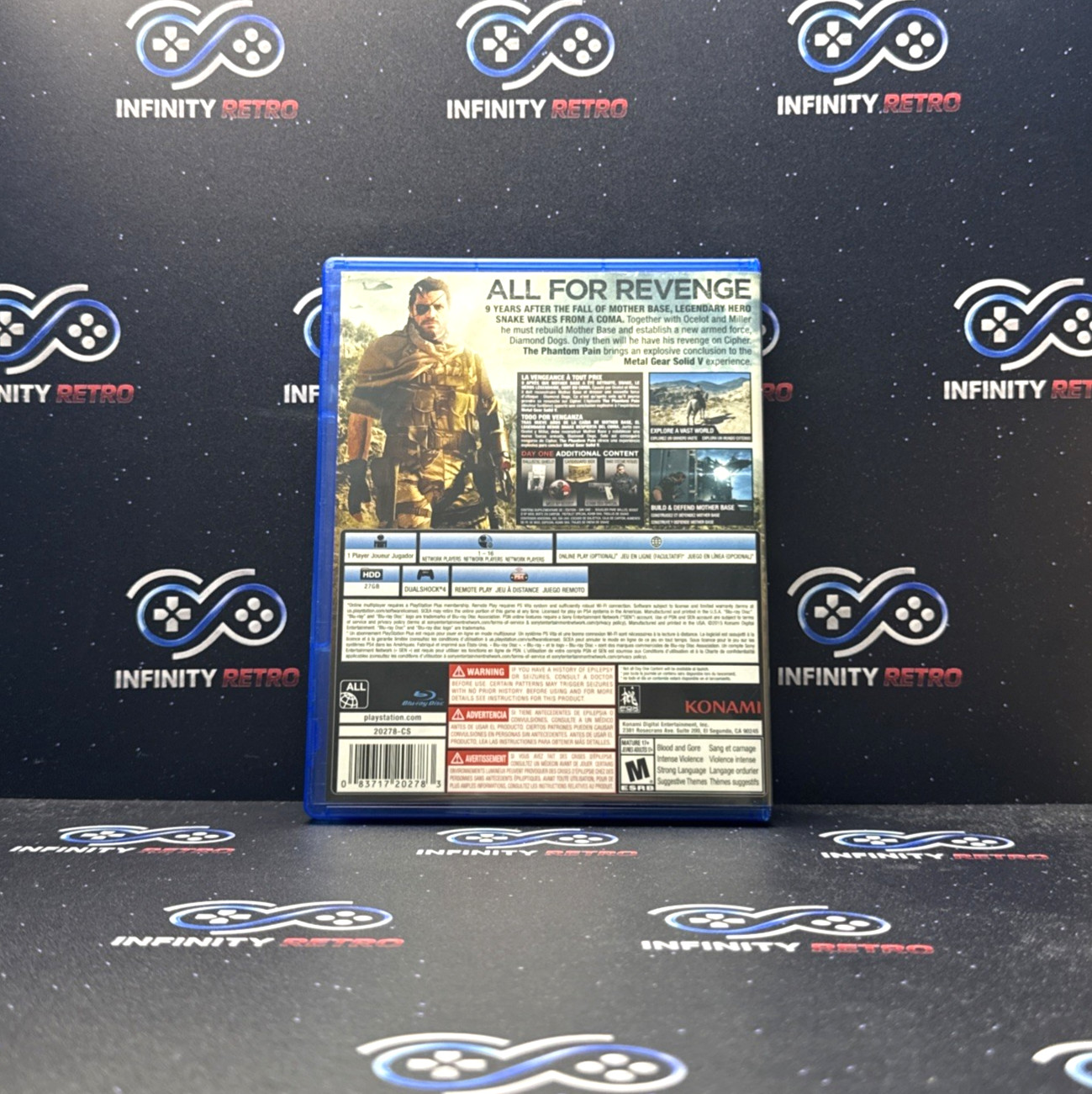 Metal Gear Solid V: The Phantom Pain PlayStation 4 PS4 CIB With Map Refurbished
