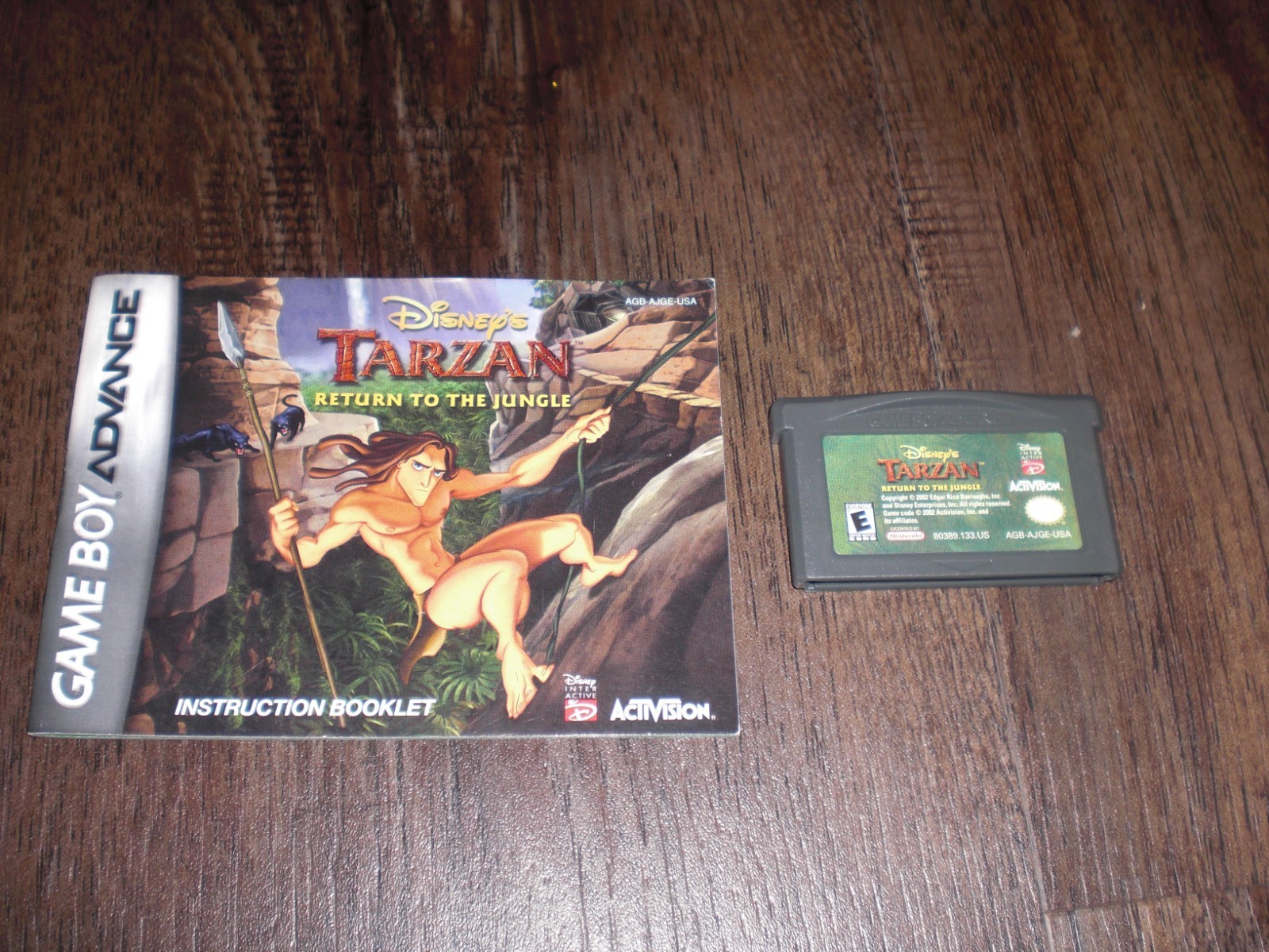 Disney’s Tarzan: Return to the Jungle Nintendo Game Boy Advance GBA w Manual