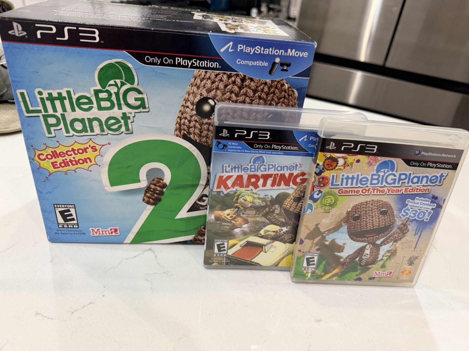 Little Big Planet 2 Collector’s Edition (PS3) Open Box, PlushBookends+kart LBP1