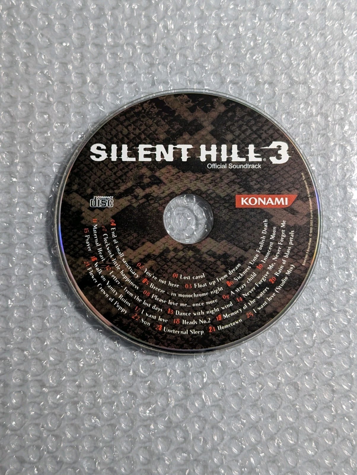 Silent Hill 3 Soundtrack Only – Authentic – Tested – PlayStation 2 PS2