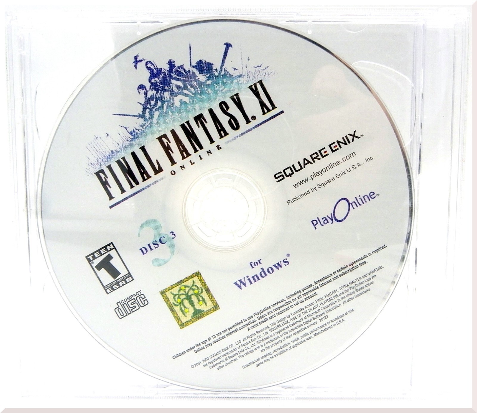 Final Fantasy XI PC CD-Rom Role Playing Game By Square Enix MMORPG 2003