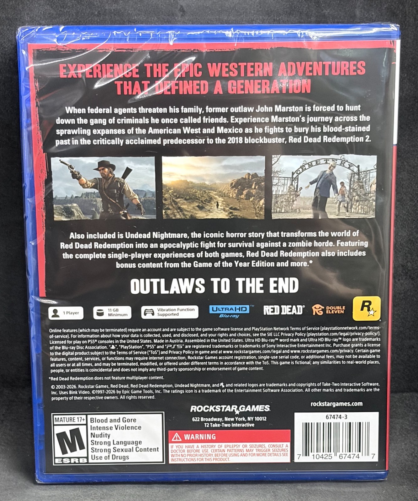 Red Dead Redemption (PS5 / PlayStation 5) BRAND NEW
