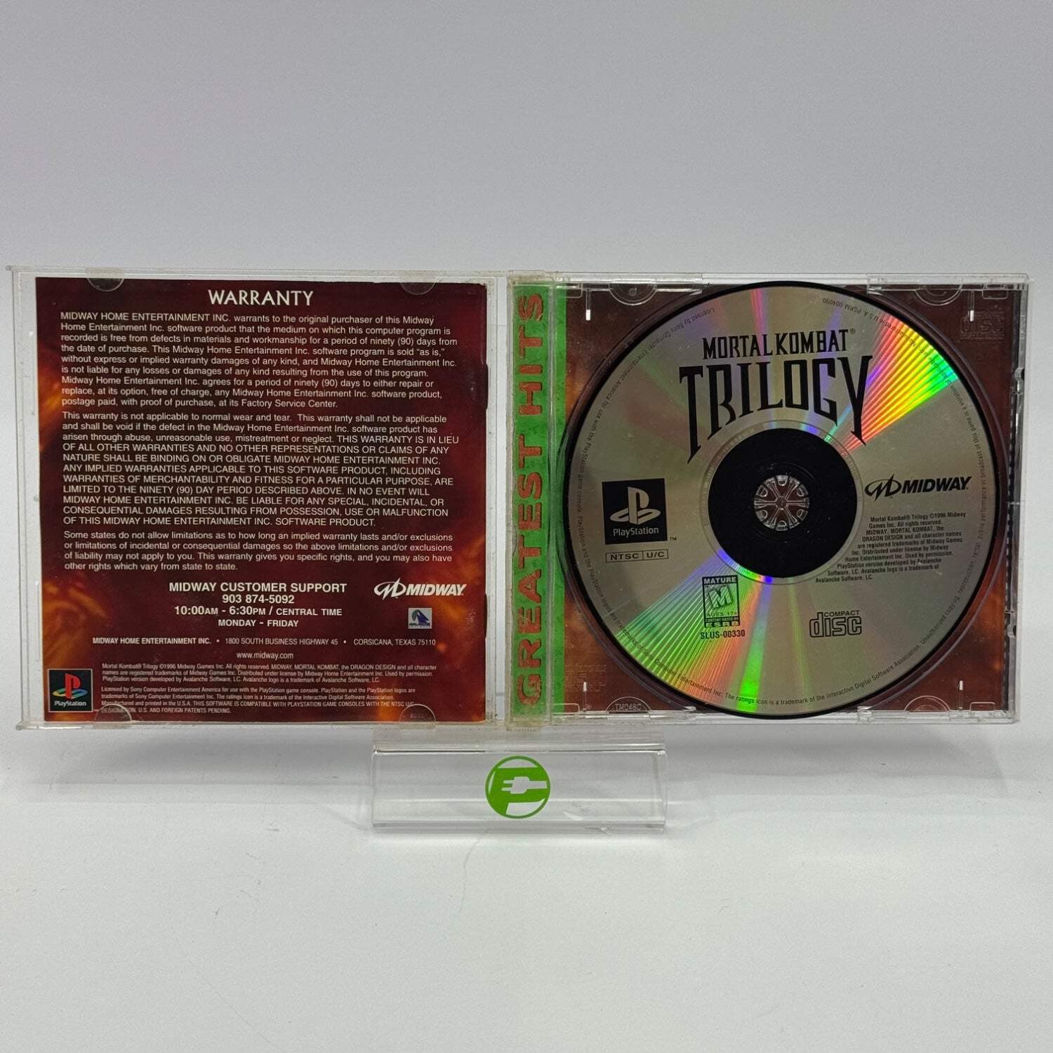 Mortal Kombat Trilogy (Sony PlayStation 1 PS1, 1995)