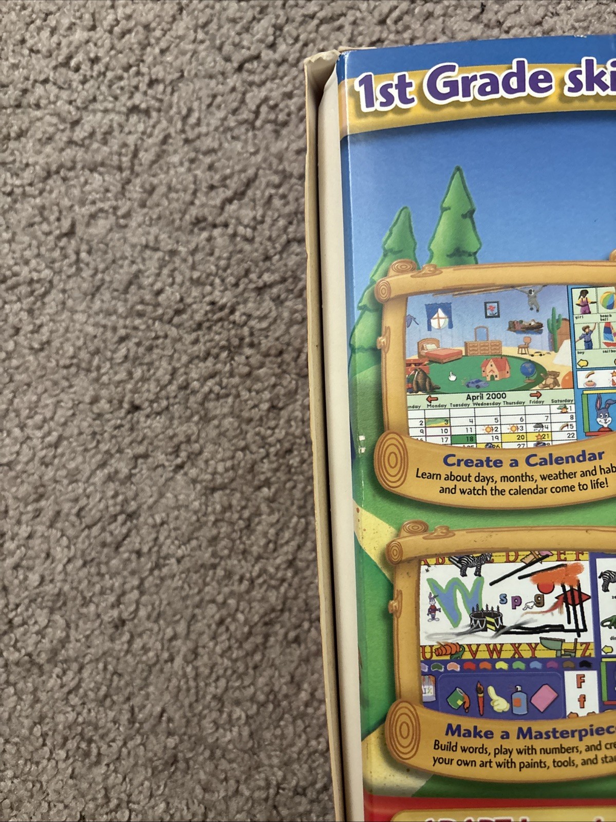 Reader Rabbit 1st Grade Ages5-7 BIG BOX (2000) Rare Brand New Sealed (see Pics)