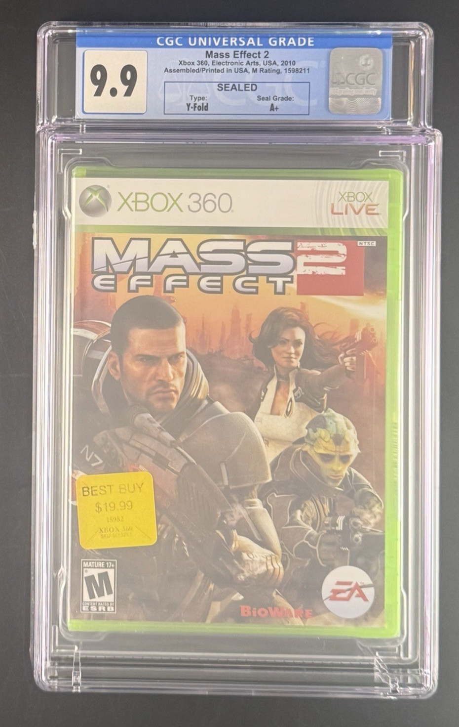 Mass Effect 2 Graded CGC 9.9 A+ Sealed Graded (Microsoft Xbox 360, 2010)