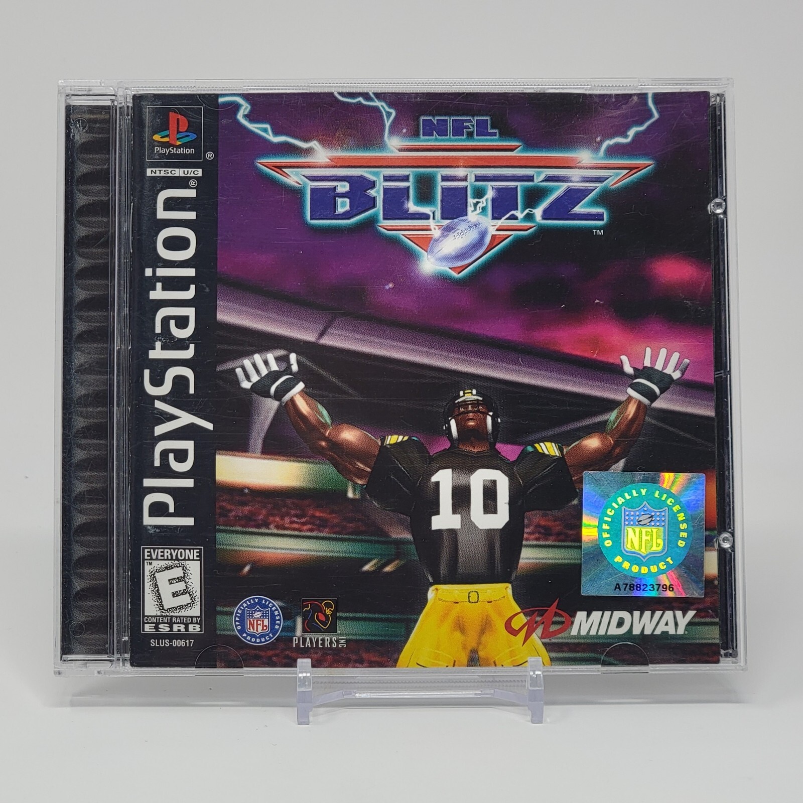 NFL Blitz (PlayStation 1 PS1) Black Label CIB COMPLETE & TESTED