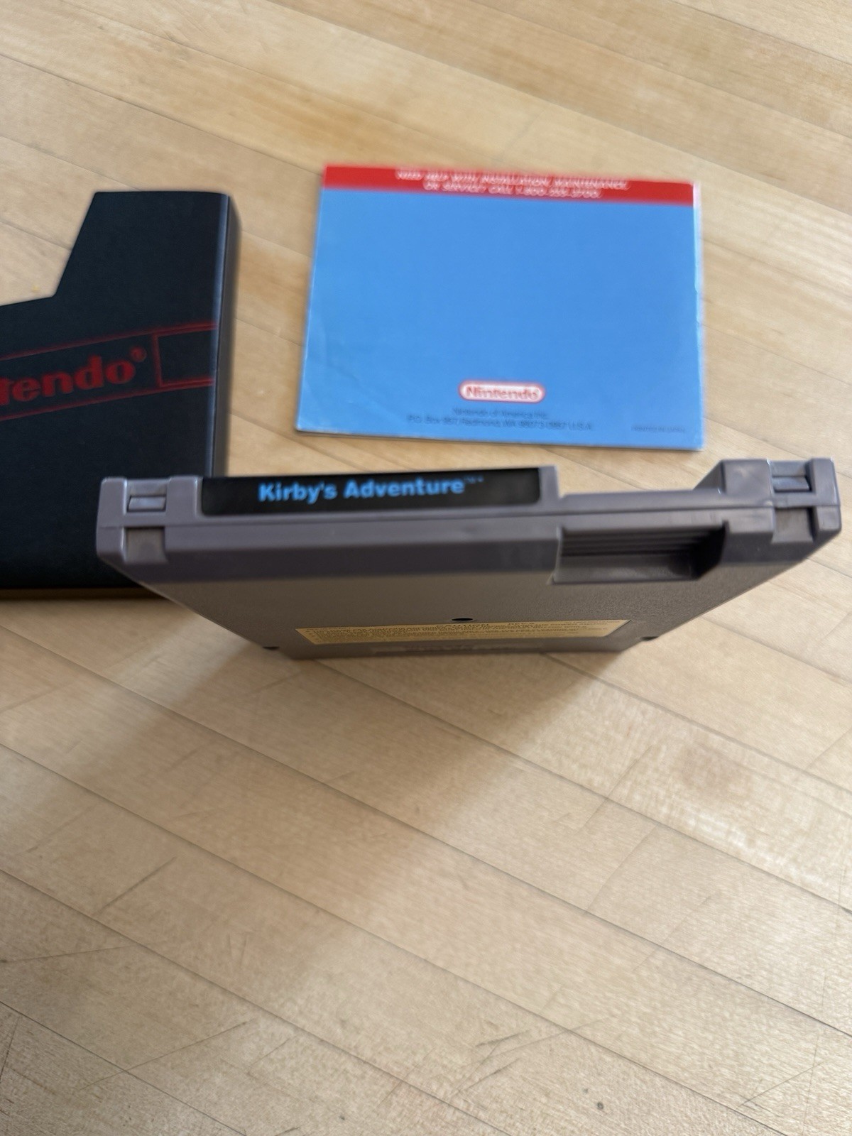 Kirby’s Adventure NES (Nintendo Entertainment System, 1993) Cart & Manual