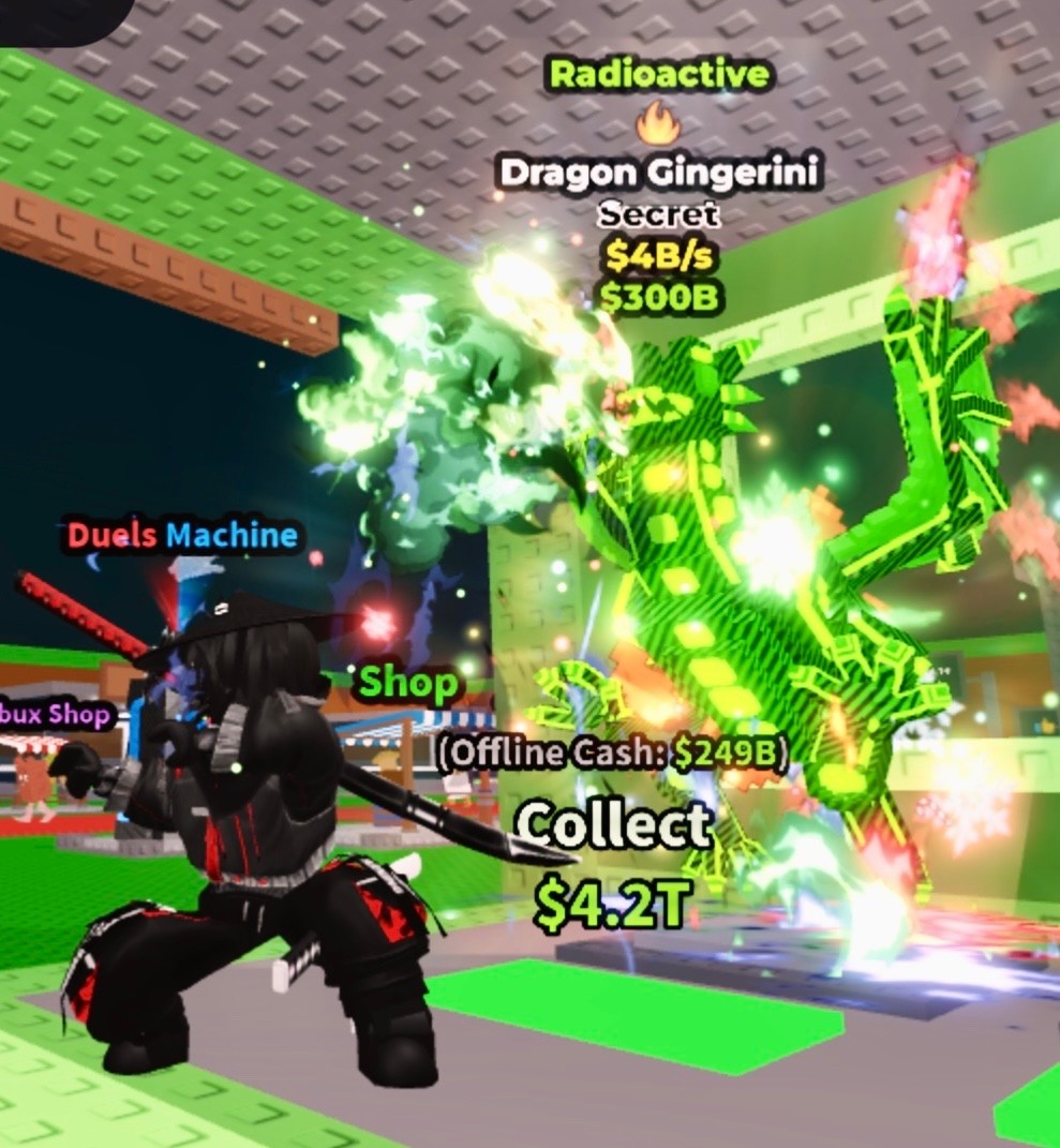 Dragón Gingerini 4B/S RADIOACTIVE Steal a Brainrot Roblox SAB