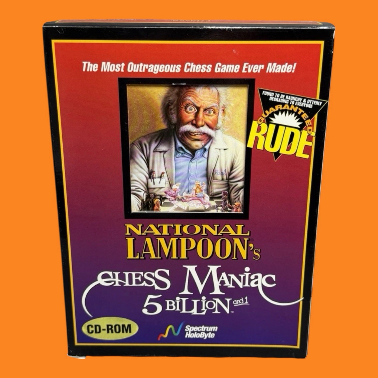 National Lampoon’s Chess Maniac 5 Billion and 1 IBM BIG BOX PC CD-ROM